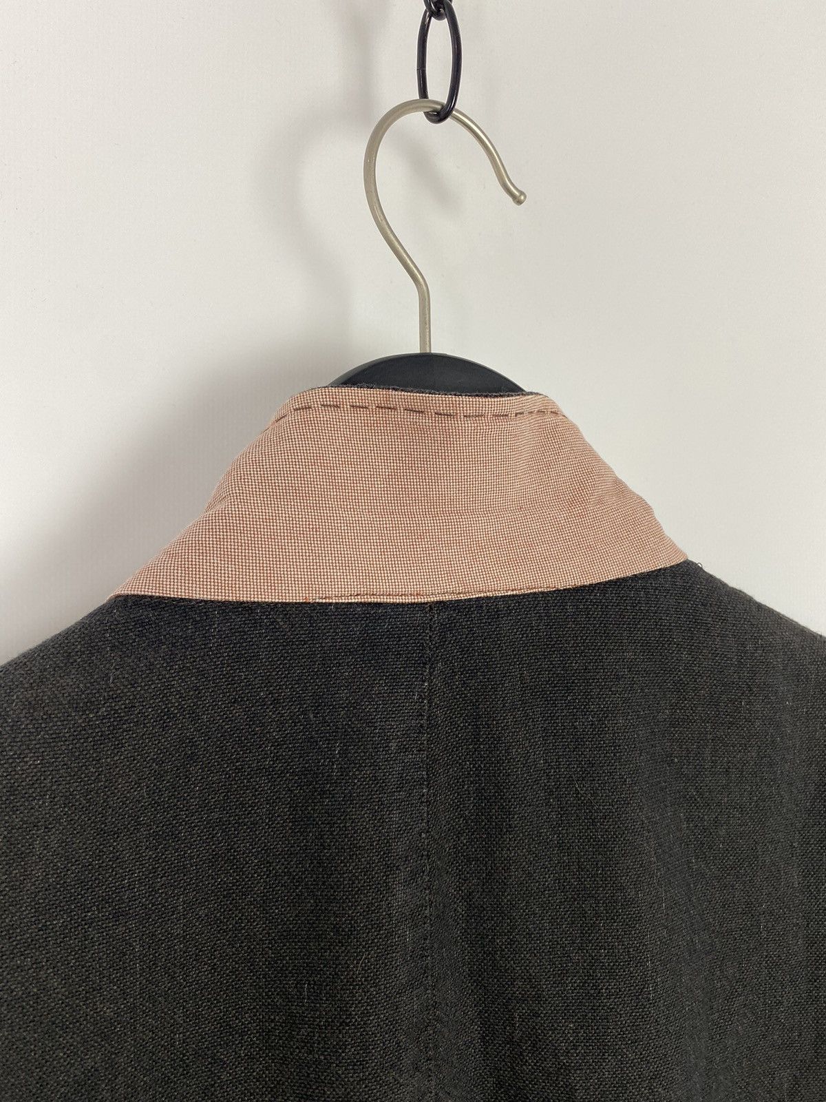 SARTORIO Sartoria Condotti Napoli Brownish Gray Washed Cotton Blazer Size 52R - 7 Thumbnail