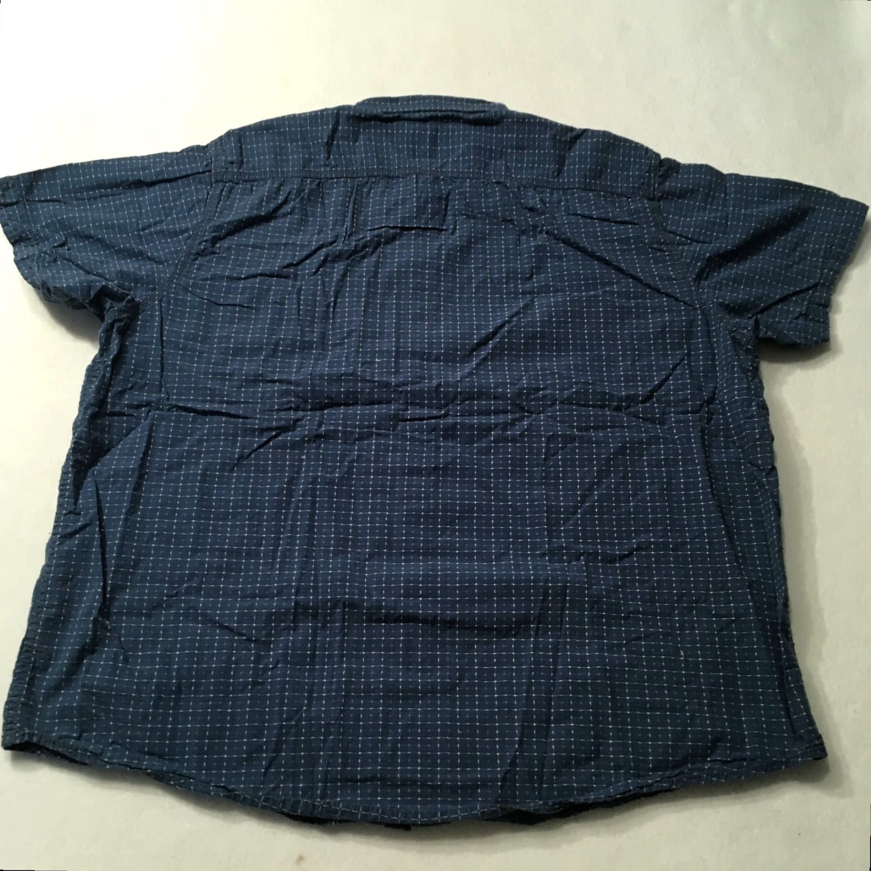 Vintage Northwest Territory Button-Up Western Shirt - 2XL, Blue Plaid, Short Sleeve, Cotton, Western Theme, Casual Travel, Men's Shirt Size US XXL / EU 58 / 5 - 7 Thumbnail