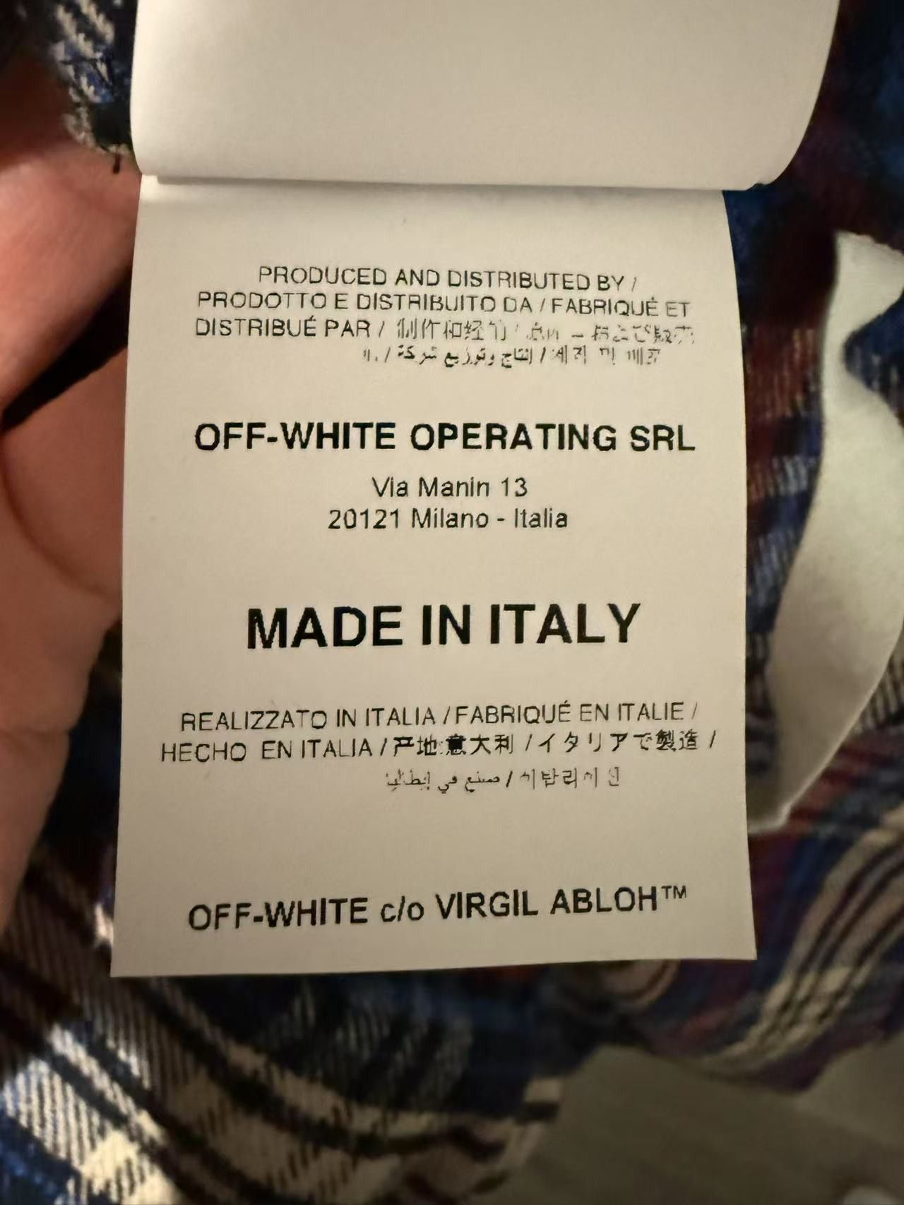 Off-White Off-White C/O VIRGIL ABLOH OW FLANNEL CHECK SHIRT Size US M / EU 48-50 / 2 - 5 Thumbnail