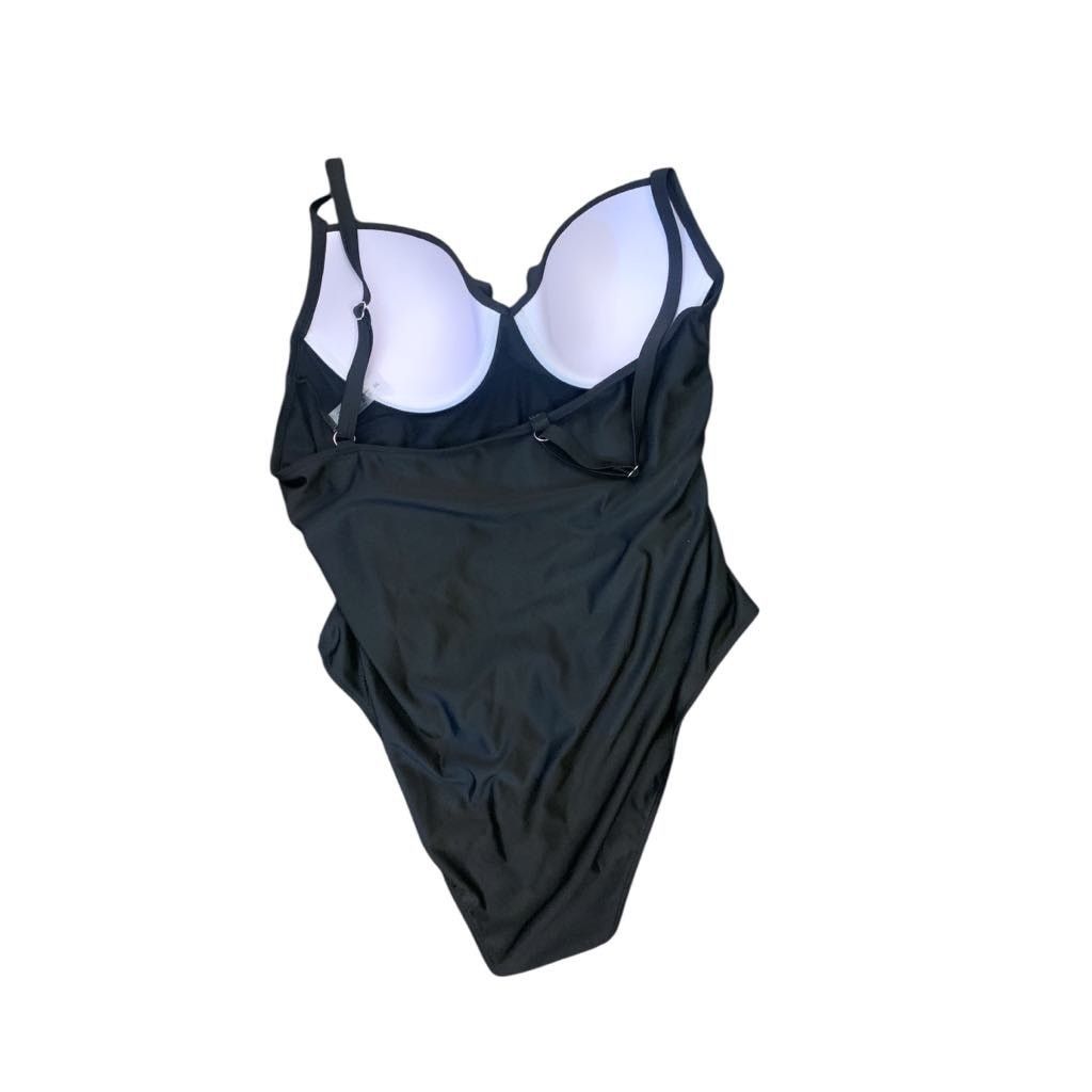 Other One Piece Swimsuit Bathing Suit Black Adjustable Plus 3XL Size 3XL / US 20-22 - 3 Thumbnail