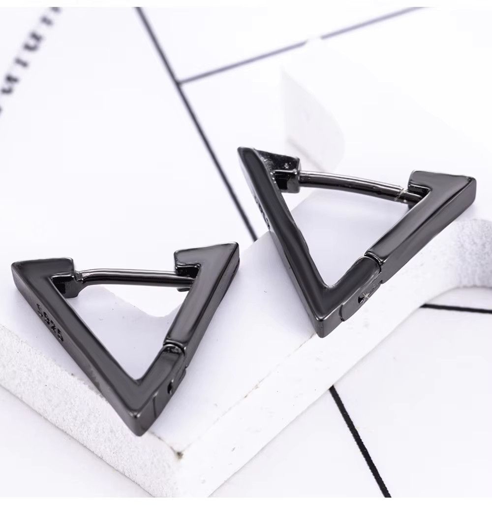 Jewelry 1 Pairs Punk Triangle Earrings Size ONE SIZE - 2 Thumbnail