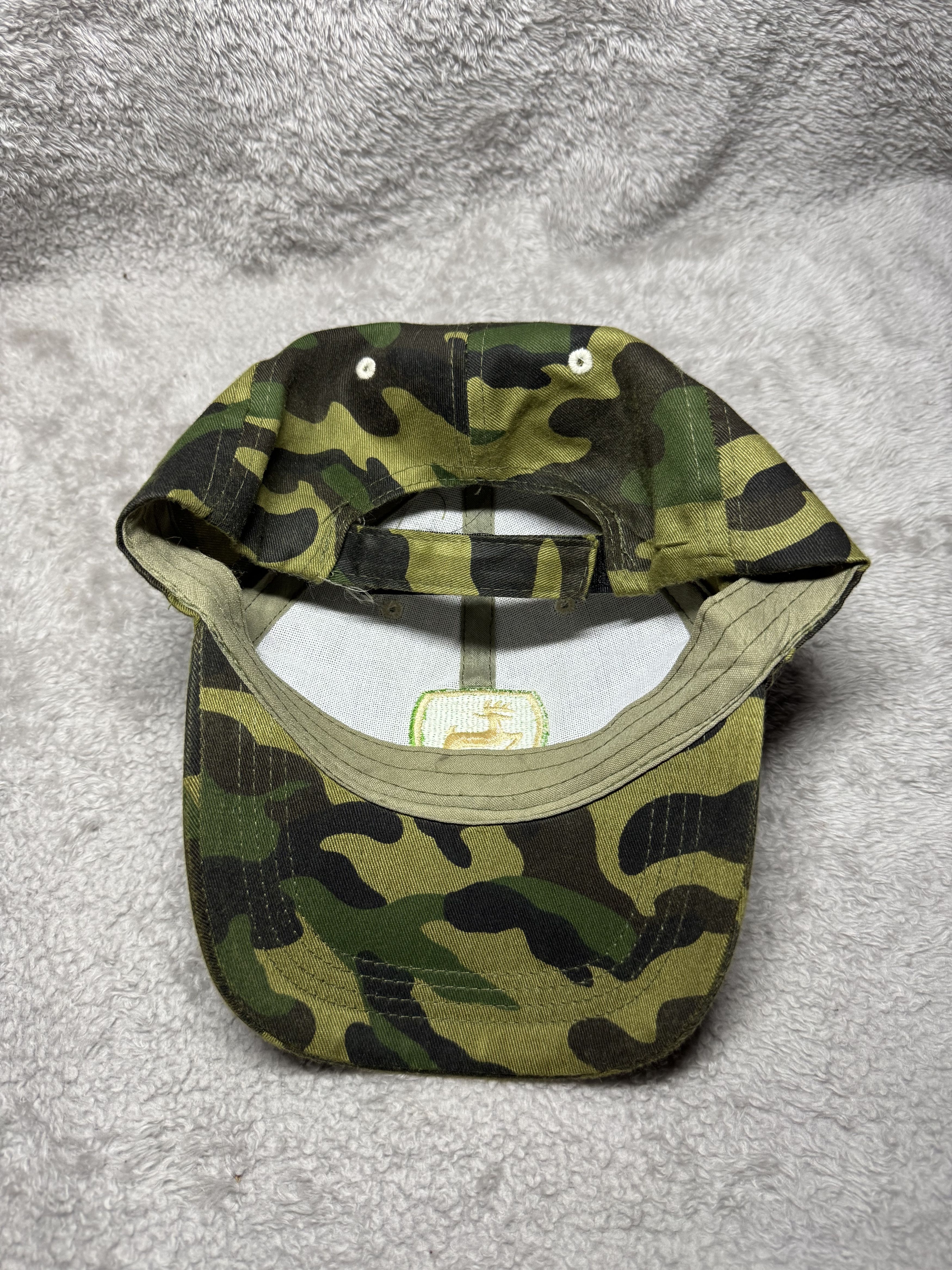 John Deere Vintage John Deere Equipment Camo Hat Adjustable Camouflage Size ONE SIZE - 3 Thumbnail