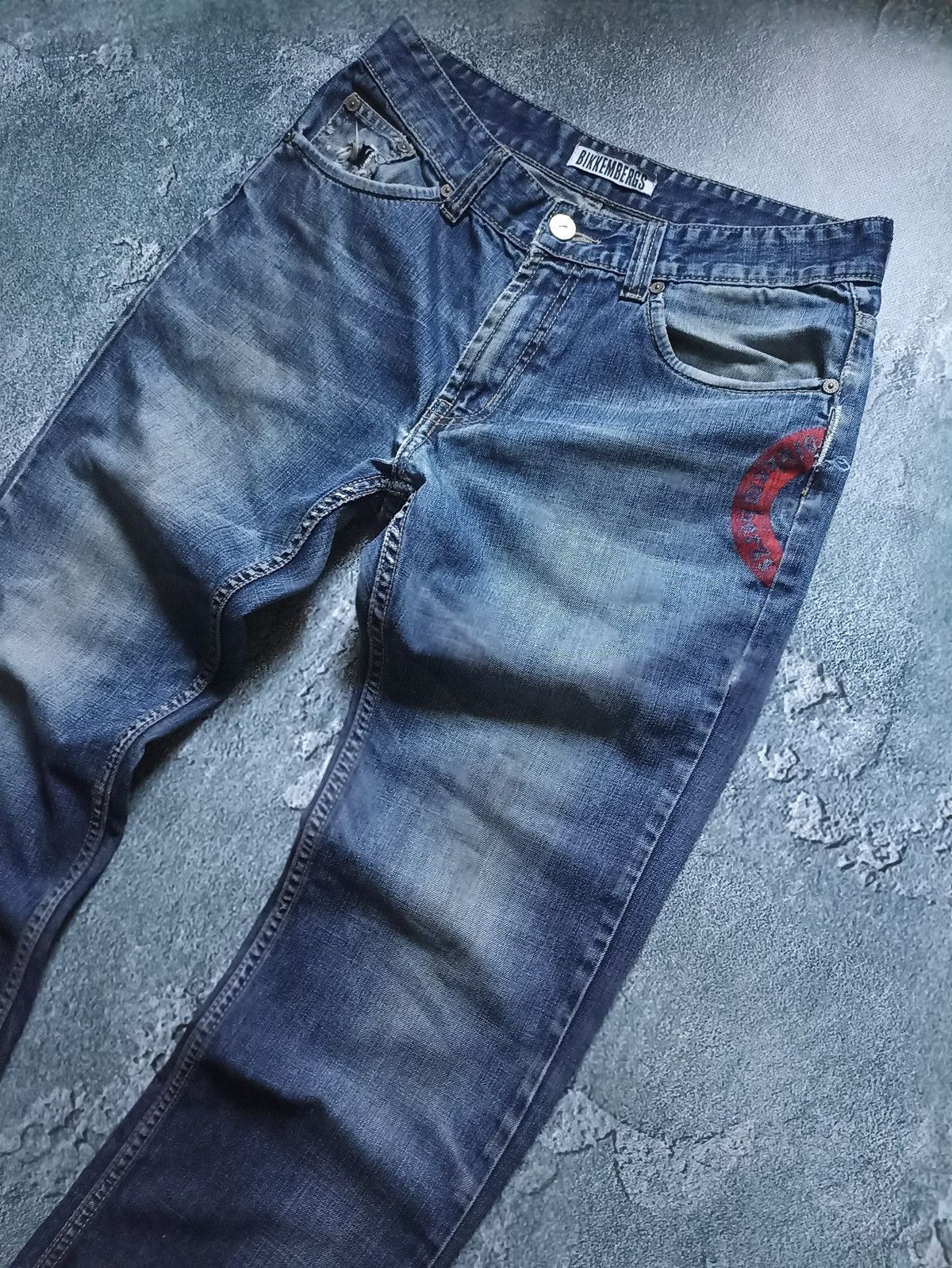 Dirk Bikkembergs Vintage Dirk Bikkembergs Y2K Denim Distressed Jeans Size 33 Size US 33 - 3 Thumbnail