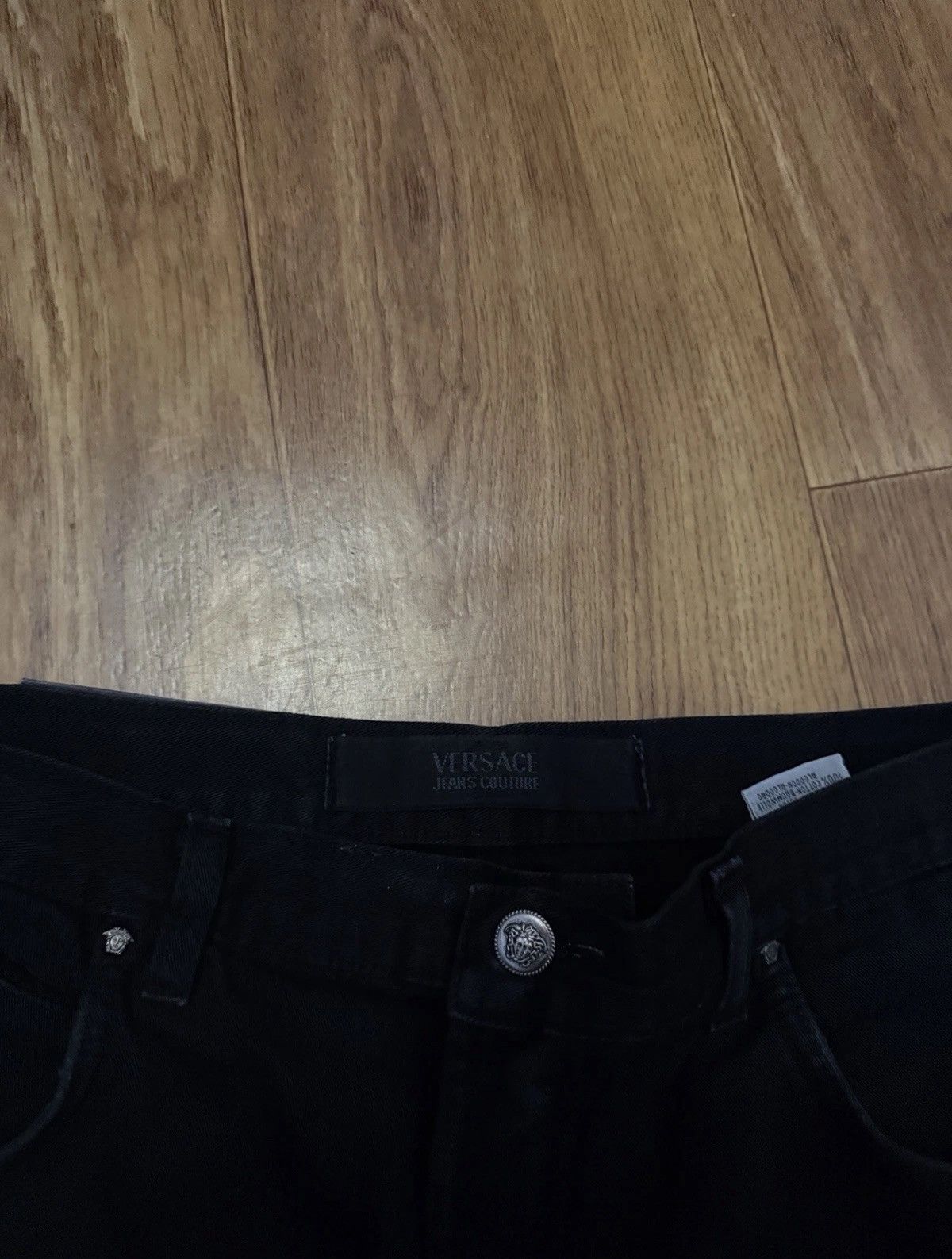 Versace Jeans Couture Vintage Versace Jeans Couture Flared Black Jeans Medusa Size US 34 / EU 50 - 5 Thumbnail