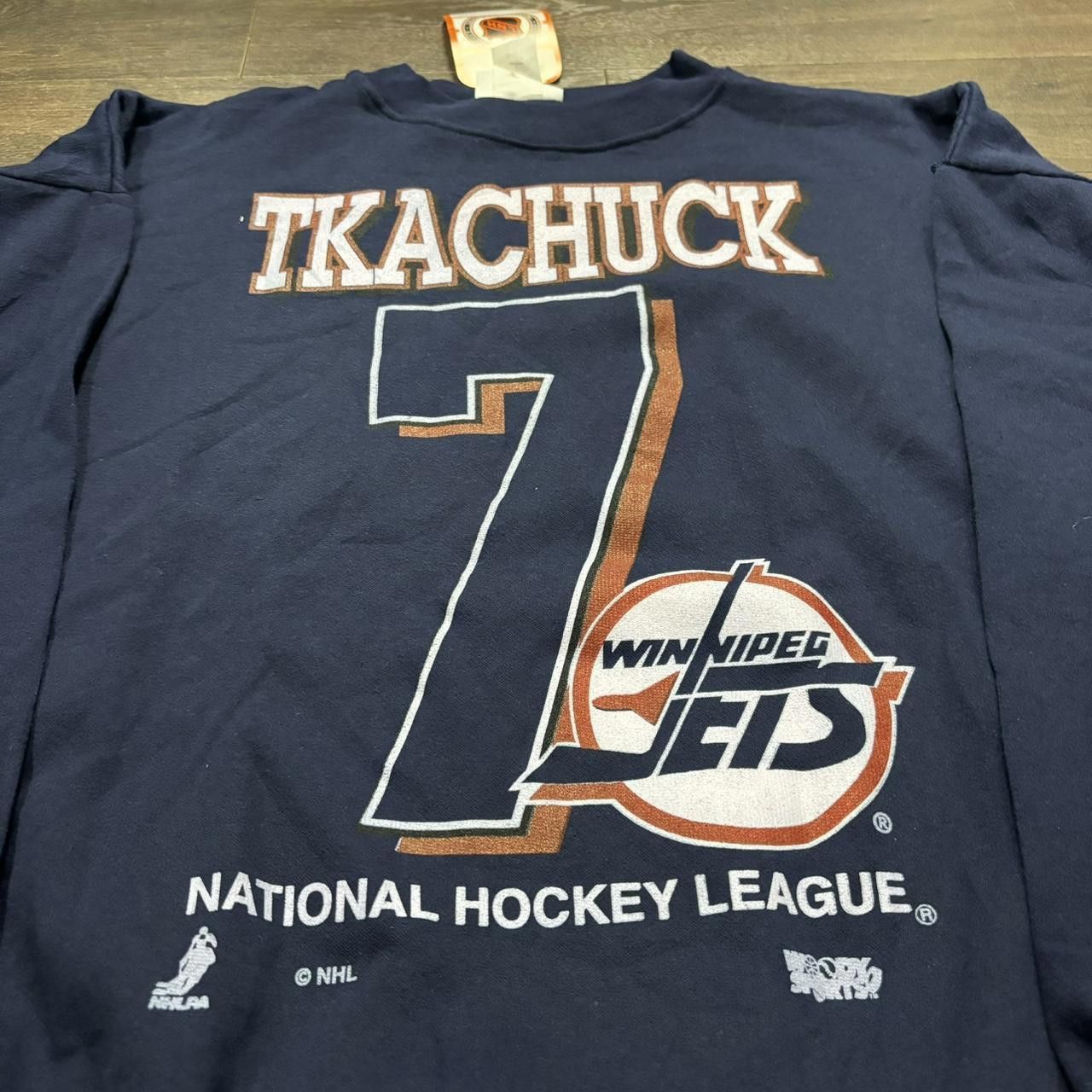 Designer Vintage Keith Tkachuck Winnipeg Jets Crewneck Sweatshirt M/L Size US L / EU 52-54 / 3 - 1 Thumbnail
