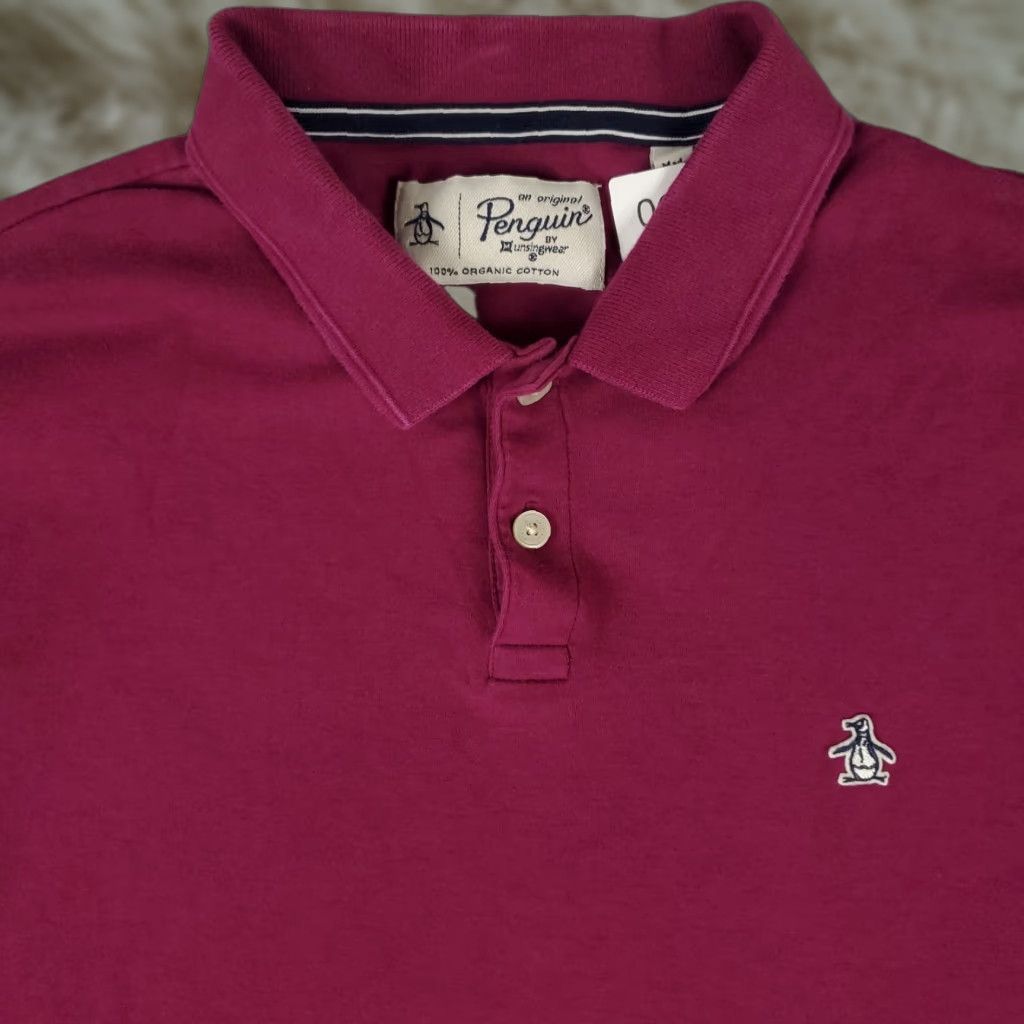 Vintage VINTAGE Penguin Men's Polo Shirt Size Medium Purple Casual Short Sleeve Size US M / EU 48-50 / 2 - 1 Thumbnail