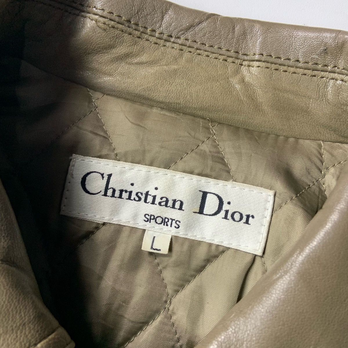 Christian Dior Monsieur × Vintage Vintage Chritian Dior Sports Leather Jackets Size US L / EU 52-54 / 3 - 6 Thumbnail