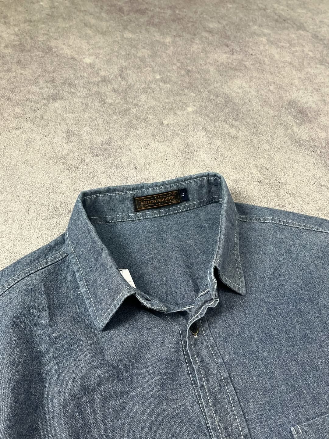Cool Shirtz × Designer BLUE WATHER URBAN GARMENT chambray shirt Size US S / EU 44-46 / 1 - 2 Thumbnail