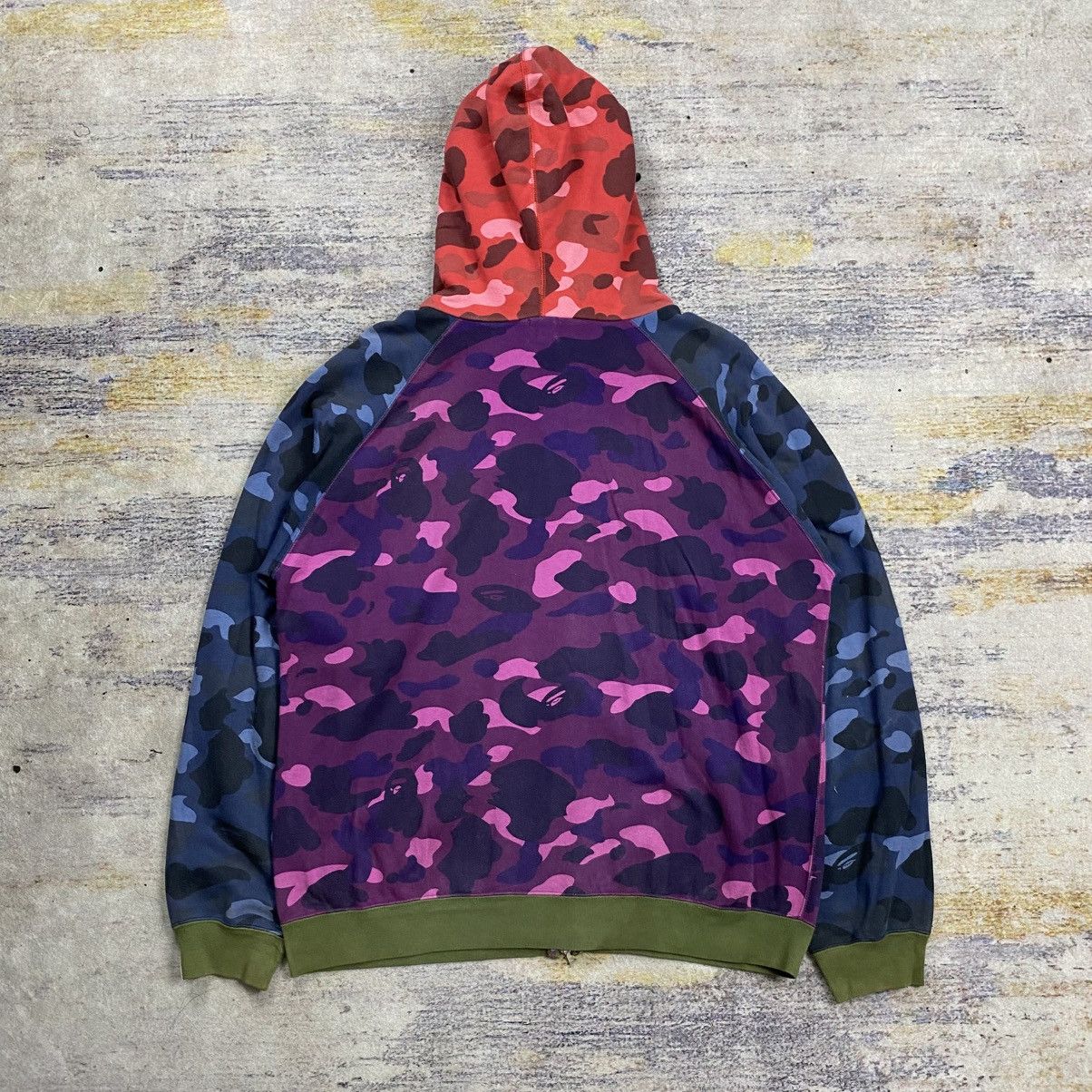 Bape Bape candy camouflage multi color full zip hoodie Size US L / EU 52-54 / 3 - 2 Thumbnail