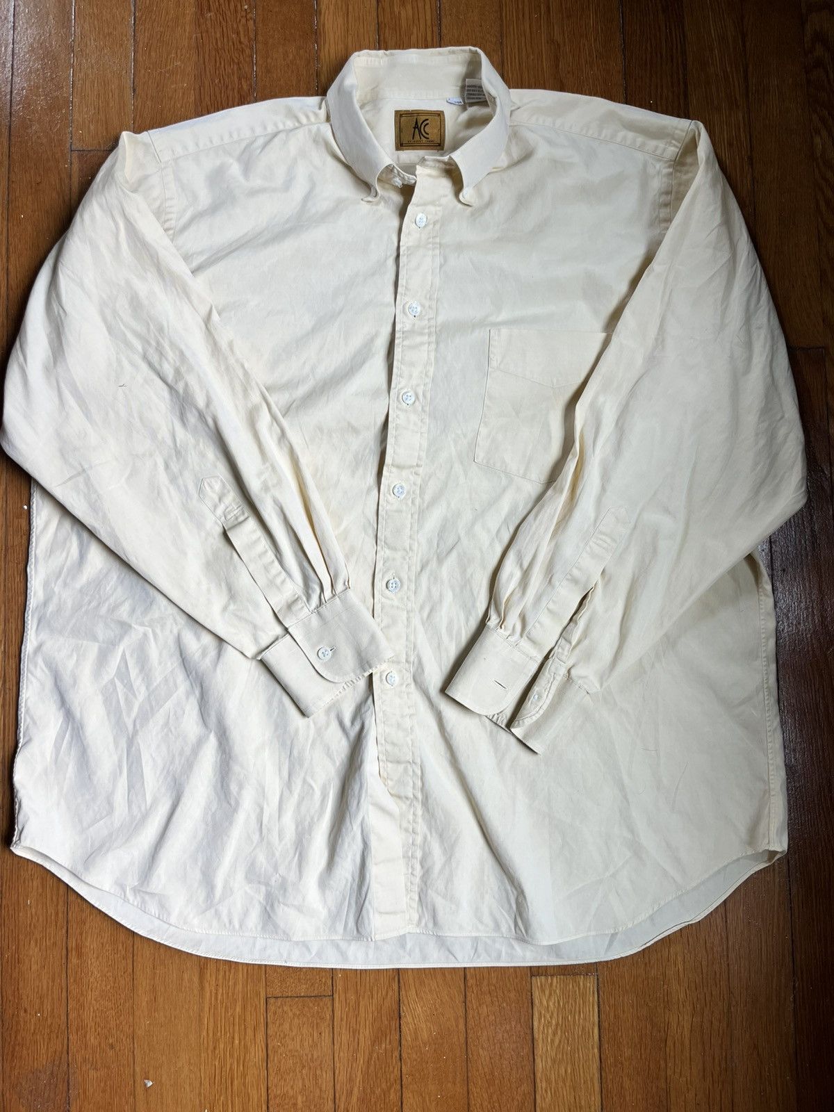 Ascot Chang × Vintage Vintage Ascot Chang Bespoke cotton dress shirt Size US XL / EU 56 / 4 - 1 Thumbnail