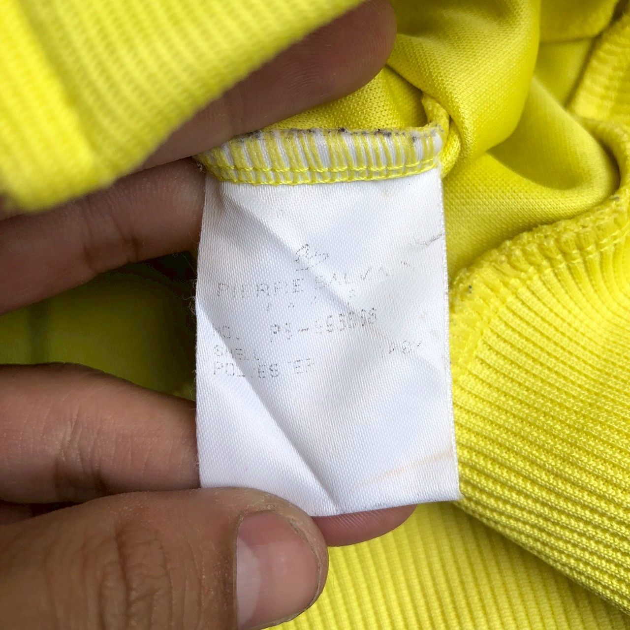 Pierre Balmain Vintage Pierre Balmain Yellow Track Jacket Stripe Size US S / EU 44-46 / 1 - 7 Thumbnail