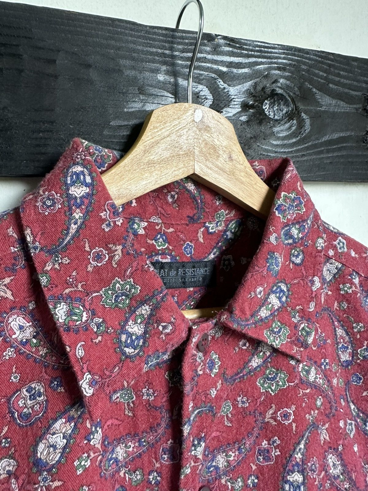 Japanese Brand × Vintage Vintage Hide Sakamoto Paisley Boxy Button Up Shirt Size US M / EU 48-50 / 2 - 3 Thumbnail