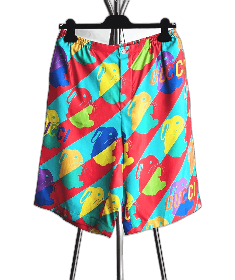 Gucci Gucci 23SS Silk Printed Shorts - dmc Size 28" / US 6 / IT 42 - 1 Thumbnail