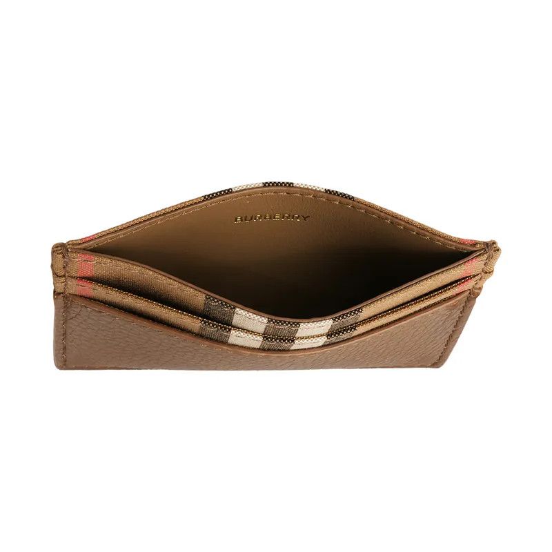 Burberry o1w1db10226 Size: OS / Leather Check Canvas Card Holder Size ONE SIZE - 5 Thumbnail