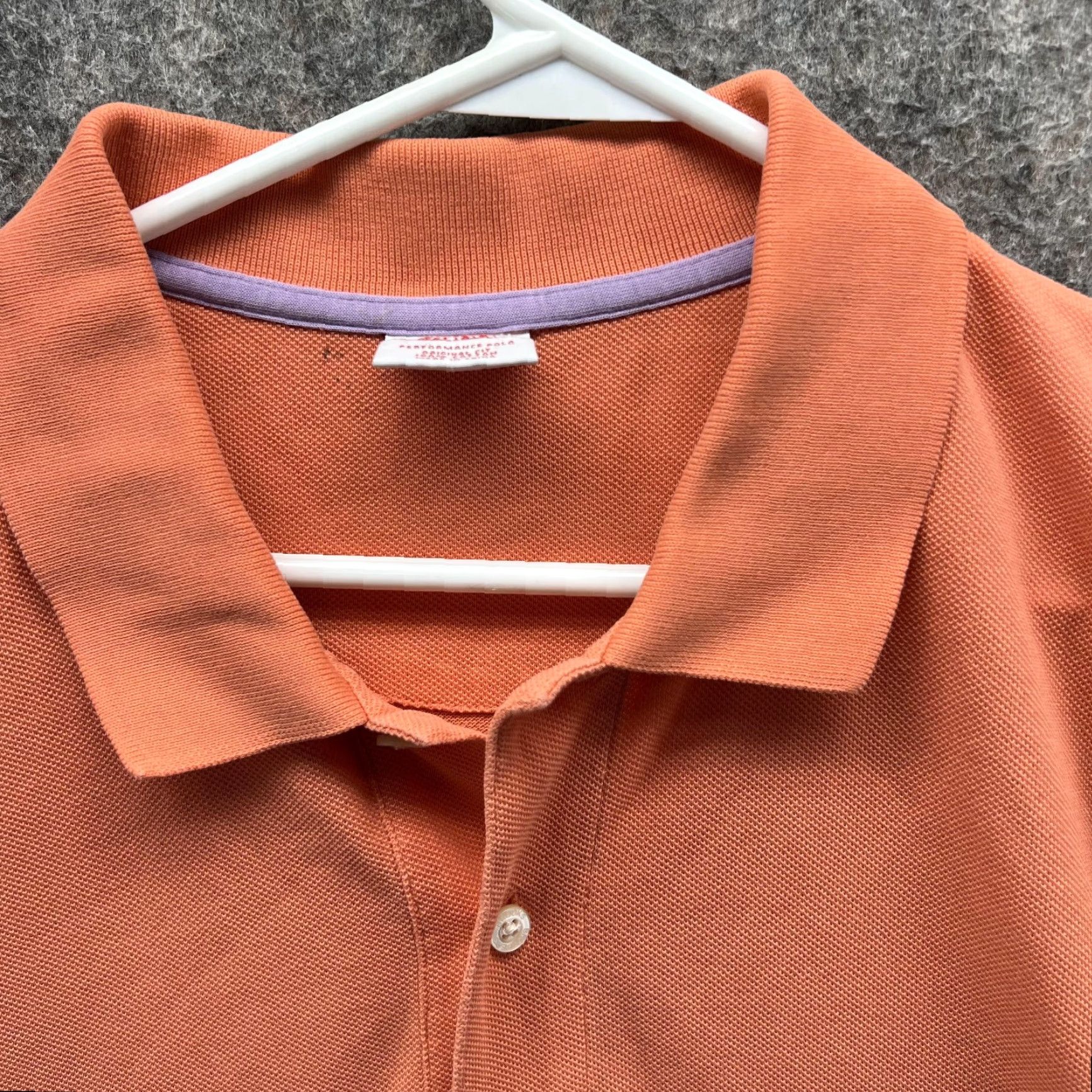 Brooks Brothers Brooks Brothers Polo Shirt Men XL Orange Solid Short Sleeve Button Collared Logo Shirt Length 32 in Size US XL / EU 56 / 4 - 5 Thumbnail