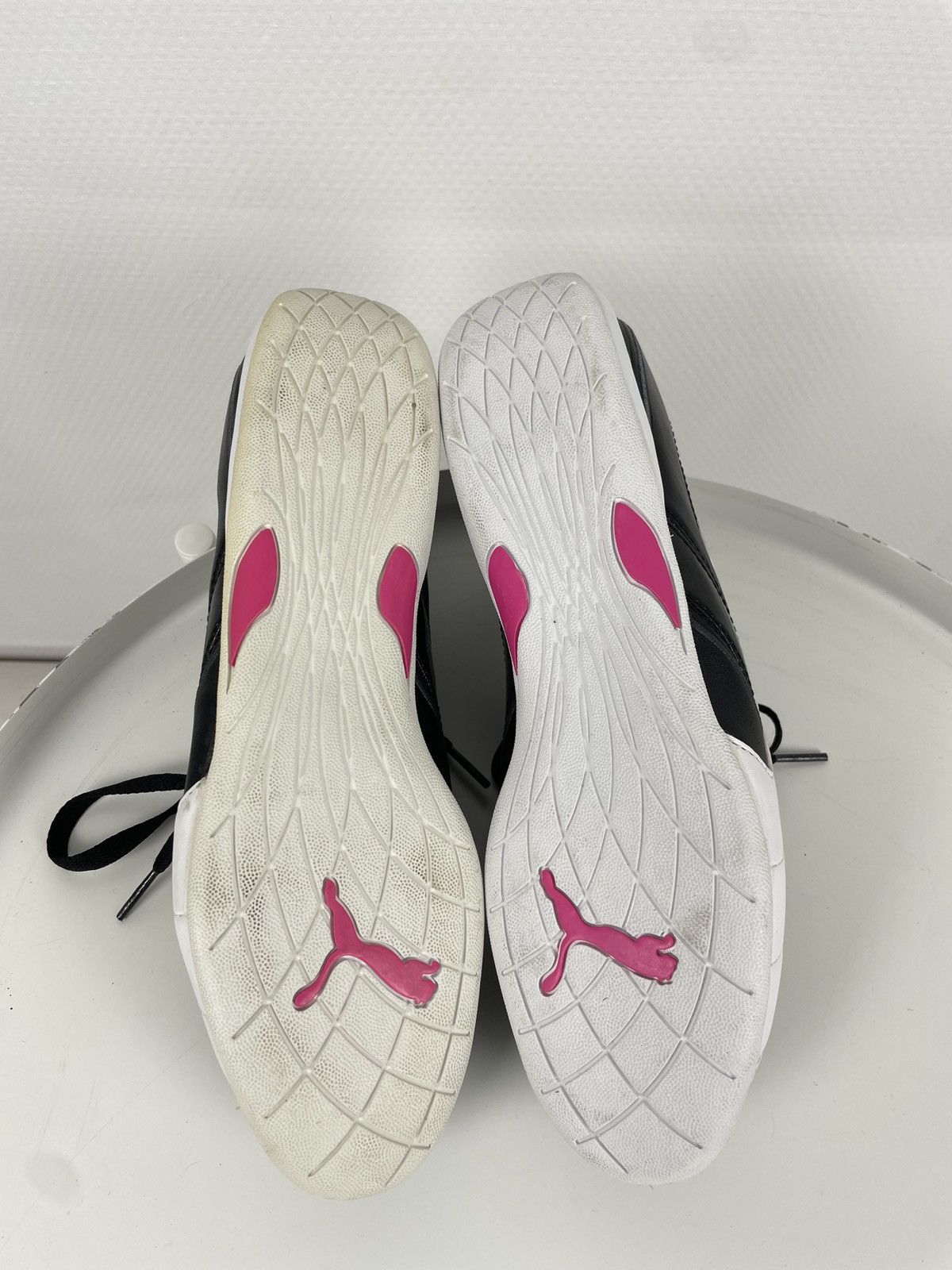Ferrari × Puma Deatstock Rare Y2K Jet Speed Cat Leather Black Laces Low Moto Sneakers Shoes Size US 8.5 / IT 38.5 - 13 Thumbnail
