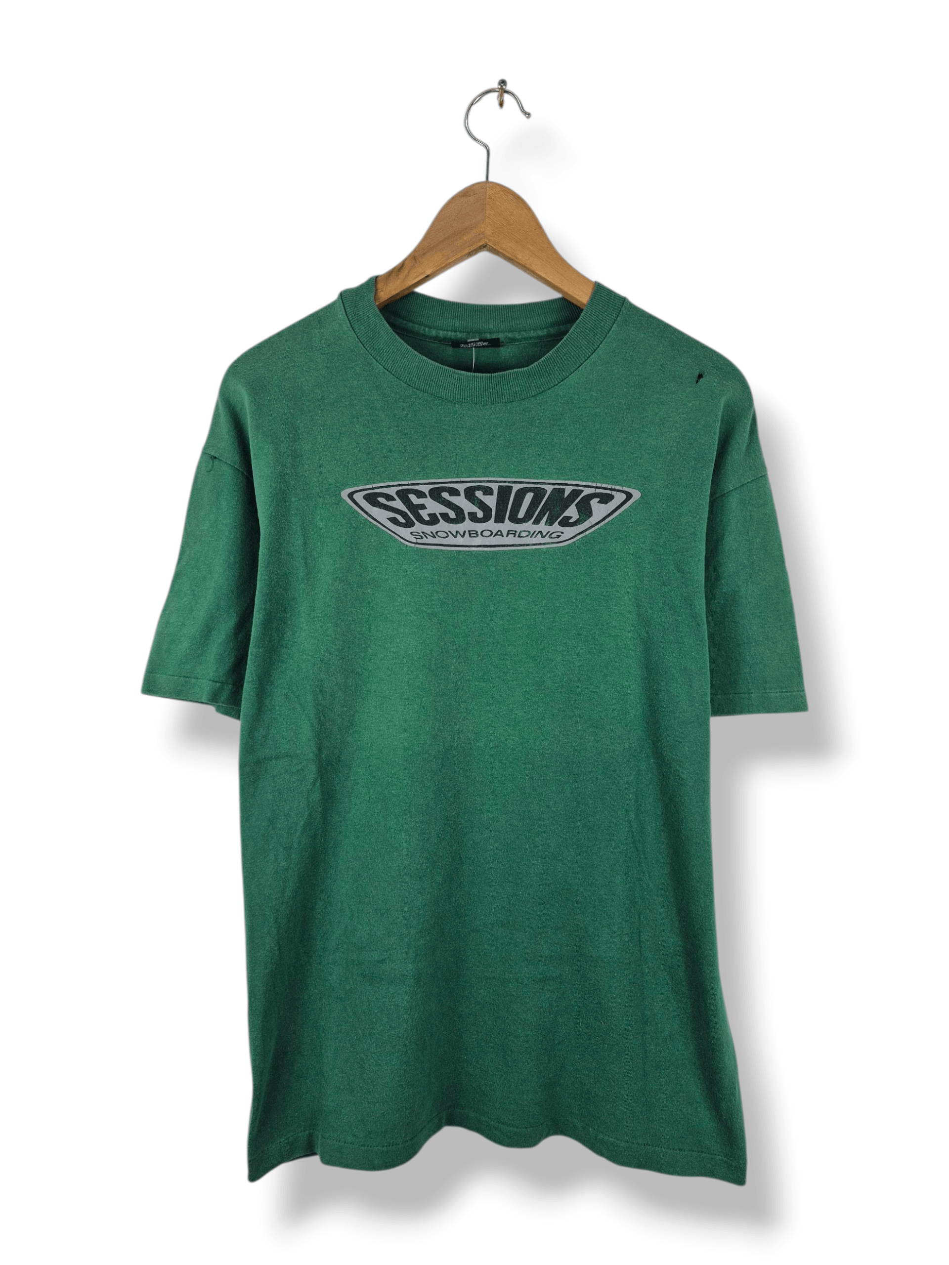 Sessions 🔥 Vintage 90s Sessions Snowboarding Skate Tee Size US M / EU 48-50 / 2 - 1 Thumbnail