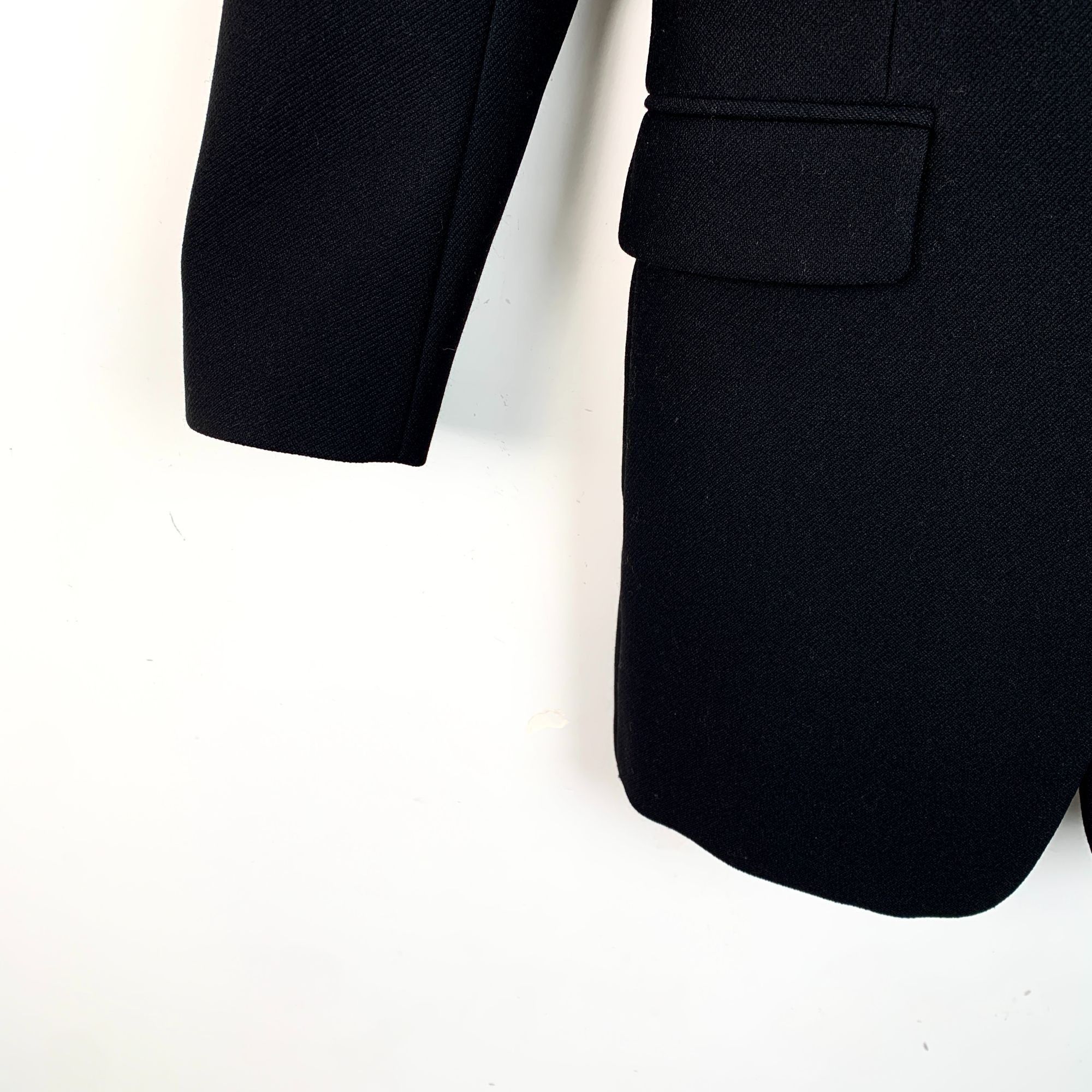 Hermes Hermès Black Double-Breasted Wool-Blend Blazer Size 34 XXS M Size XS / US 0-2 / IT 36-38 - 4 Thumbnail