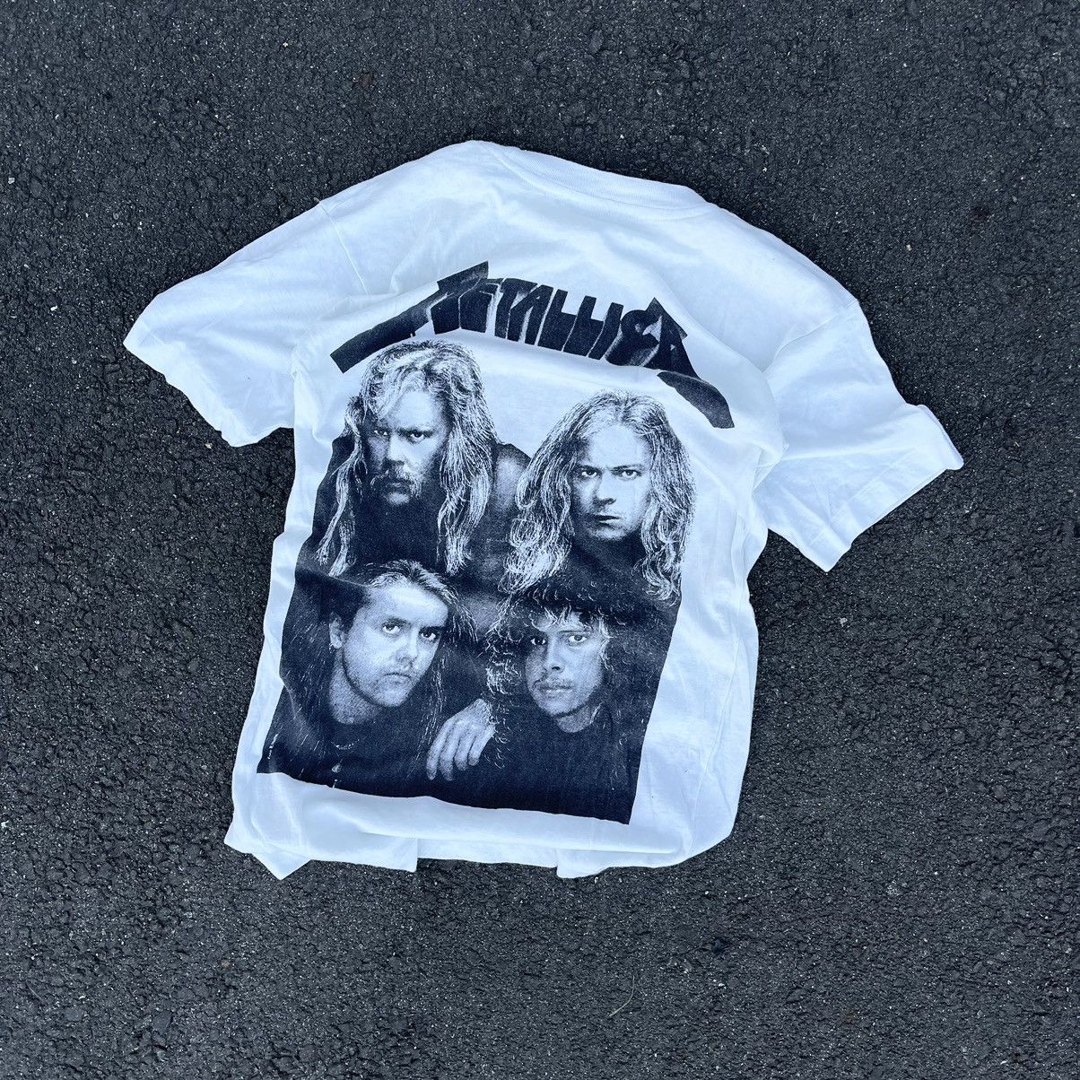 Band Tees × Metallica × Vintage VINTAGE 80s/90s METALLICA TOUR BAND TEE ROSS HALFIN Size US L / EU 52-54 / 3 - 1 Thumbnail