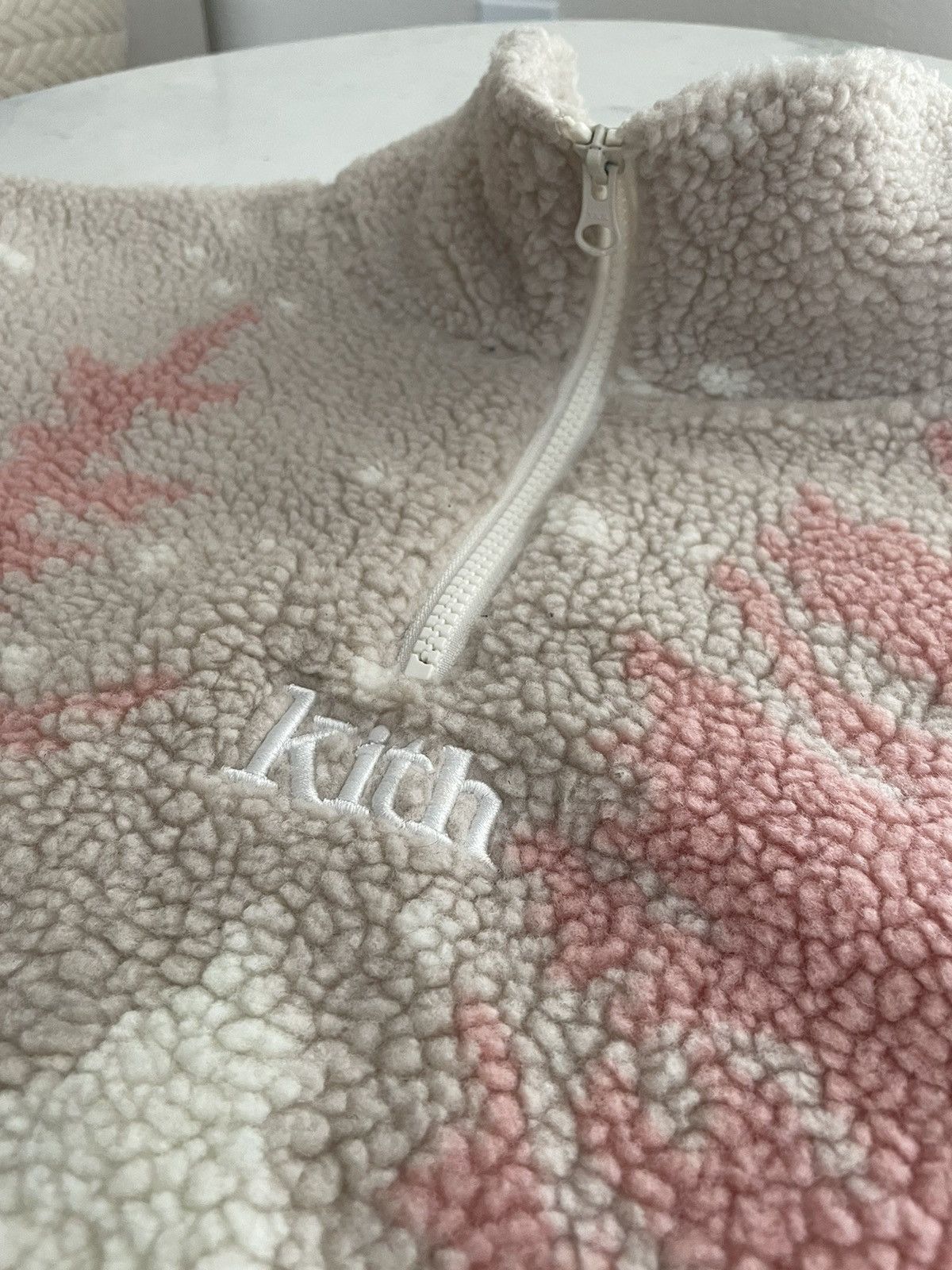 Kith Spruce Claremont Sherpa Quarter Zip up