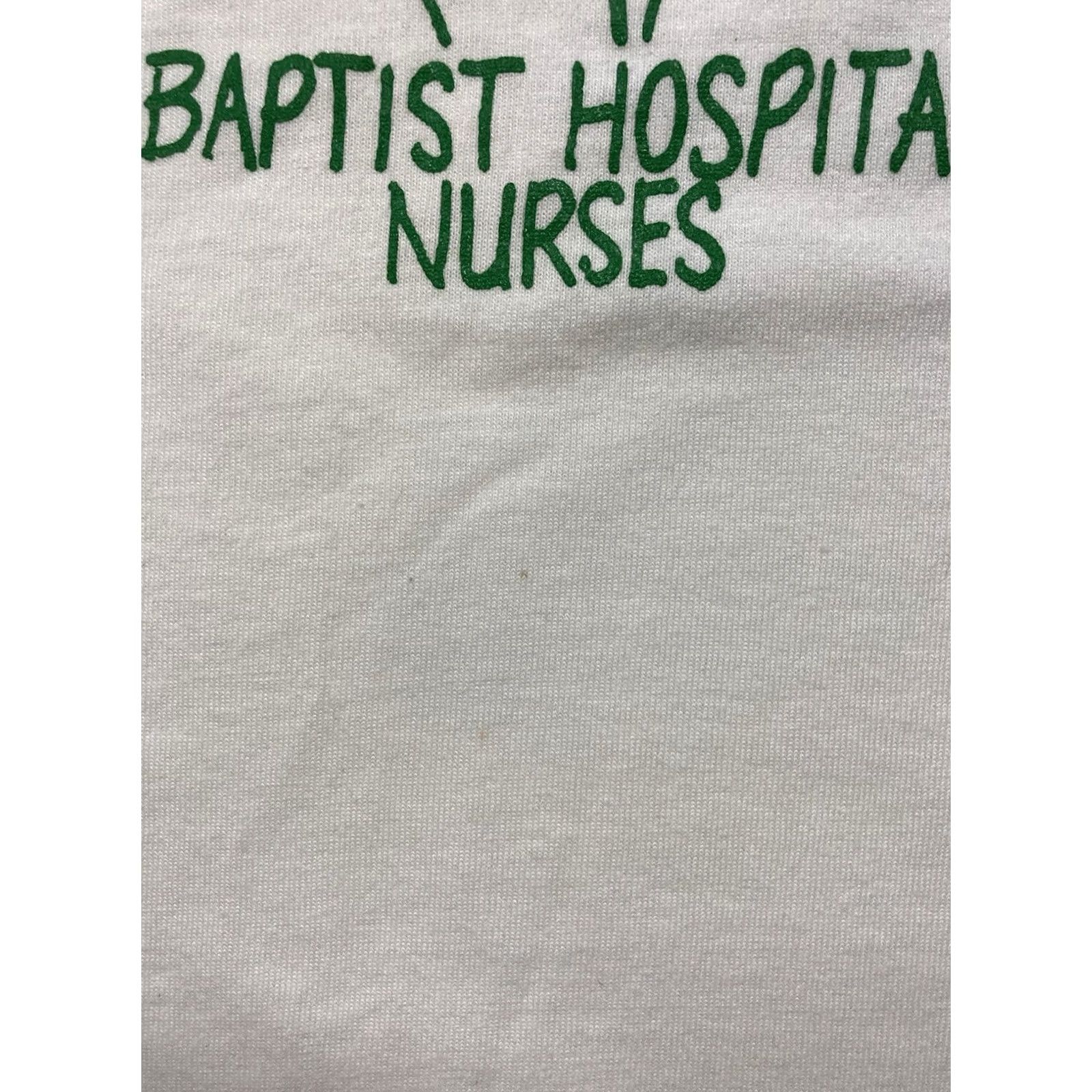 Fruit Of The Loom VINTAGE Fruit of the Loom T-Shirt Men M White 1992 USA Nurses 90s Graphic Print Short Sleeve Crew Neck Sing le Stitch Size US M / EU 48-50 / 2 - 5 Thumbnail