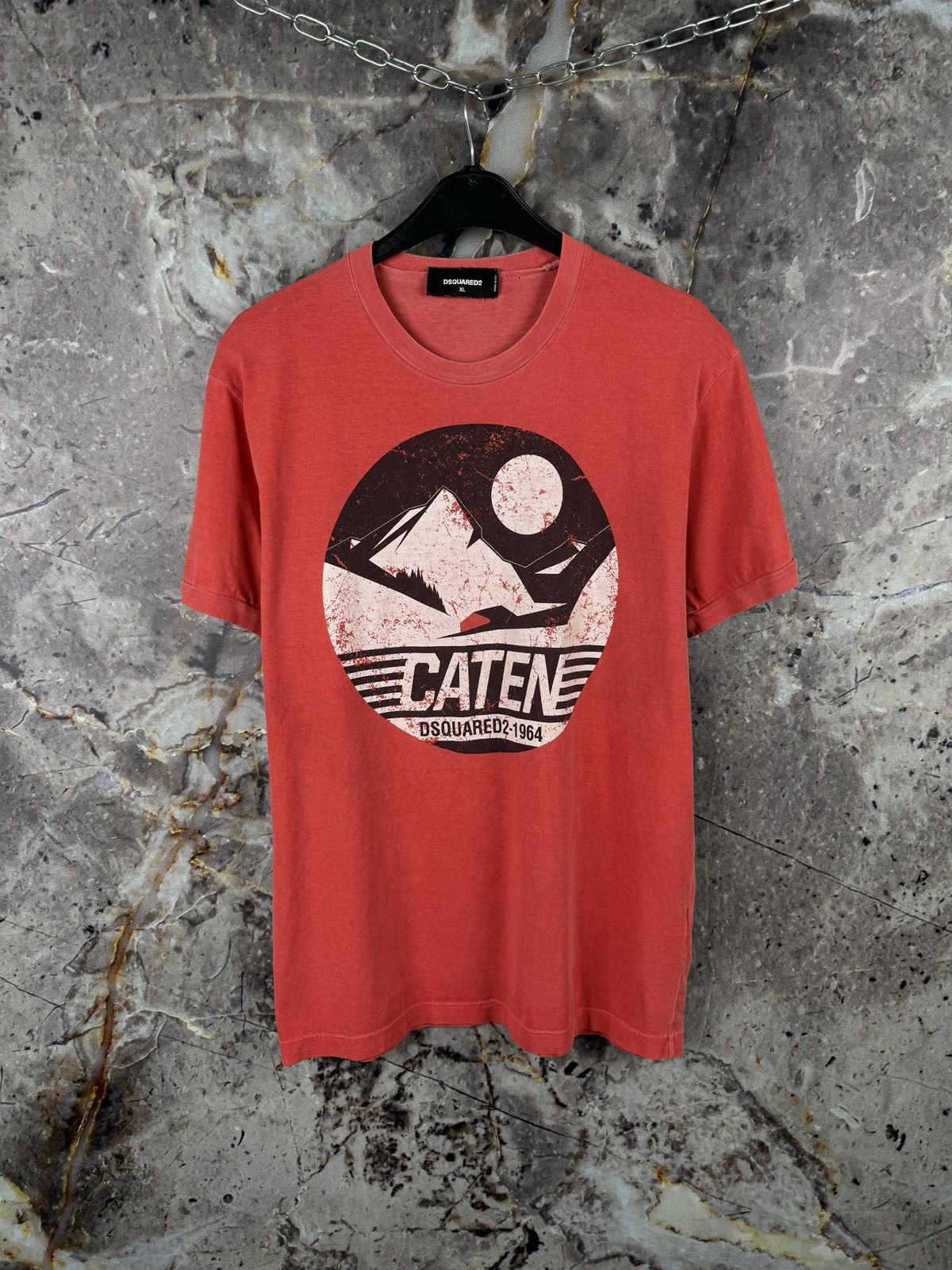 Dsquared2 Dsquared2 CATEN Graphic T-Shirt Red Men’s Size XL Size US XL / EU 56 / 4 - 1 Thumbnail