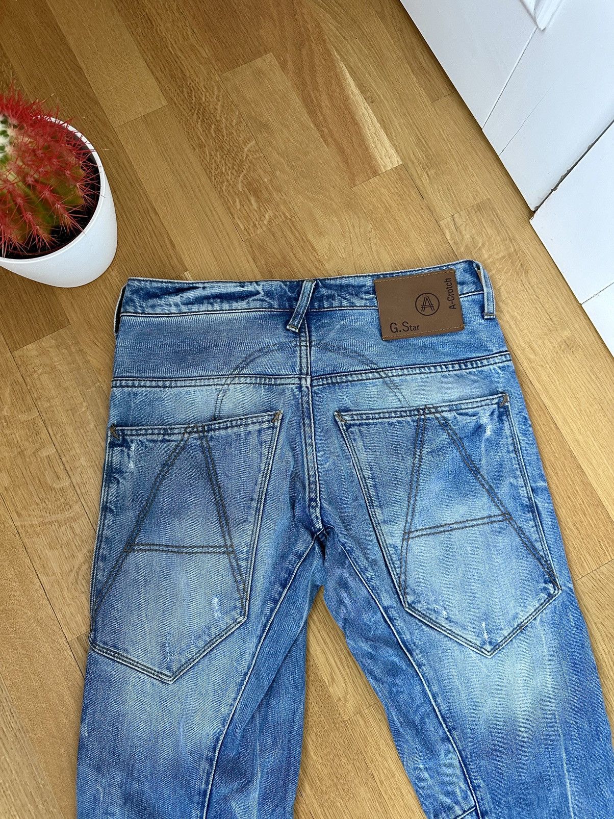 Faded Denim G-star Y2K Style Jeans