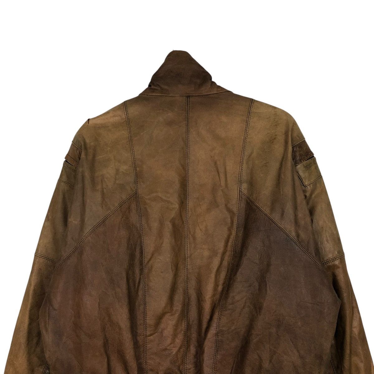 Japanese Brand 🔥VINTAGE LEATHER JACKET BOMBER SIN THUNG ISSEY MIYAKE Size US M / EU 48-50 / 2 - 11 Thumbnail