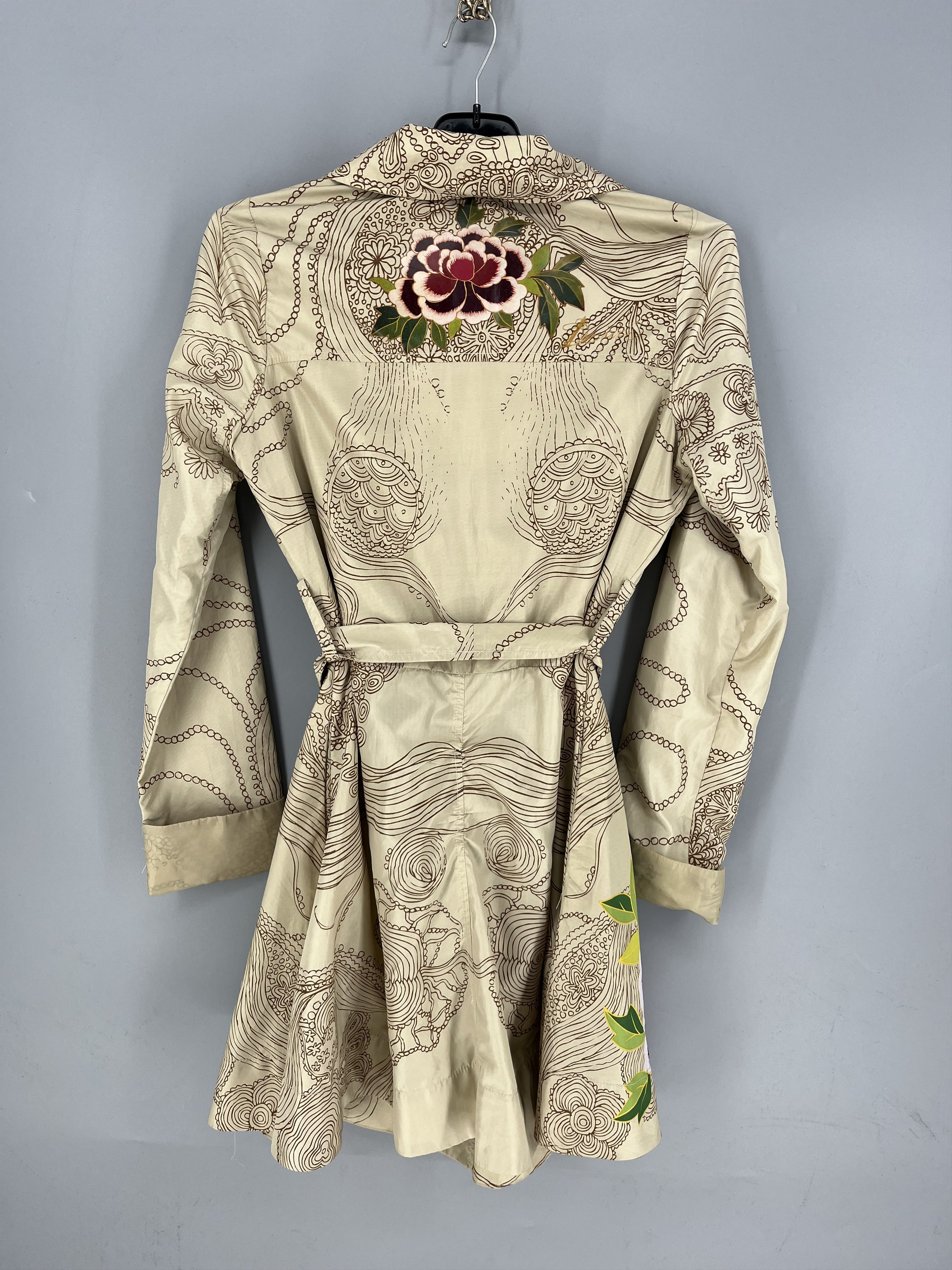Desigual Ladies Desigual Multicolored Long Trench Coat Size XS Size XS / US 0-2 / IT 36-38 - 12 Thumbnail