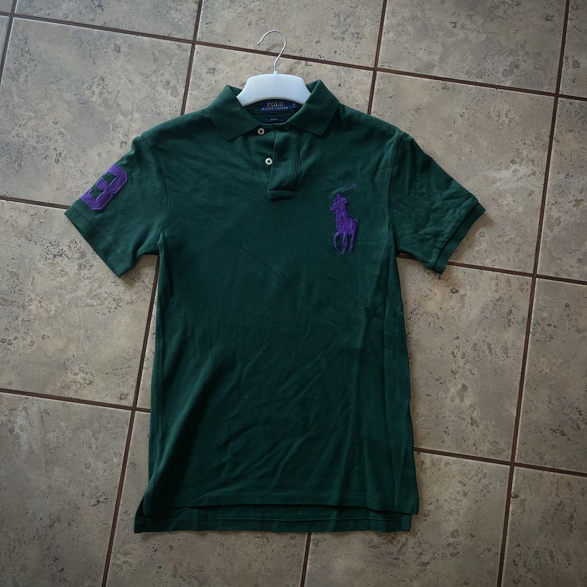 Polo Ralph Lauren × Vintage Vintage Green Large Logo Ralph Lauren Polo Size US S / EU 44-46 / 1 - 2 Thumbnail