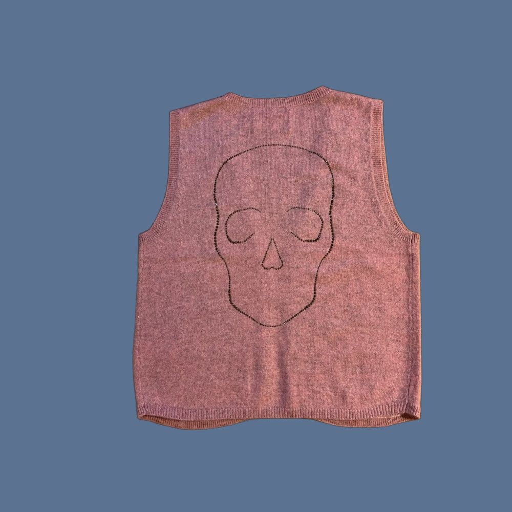 Zadig & Voltaire Zadig & Voltaire Skull 100% Cashmere Sweater Vest Women’s M Pink Size M / US 6-8 / IT 42-44 - 1 Thumbnail