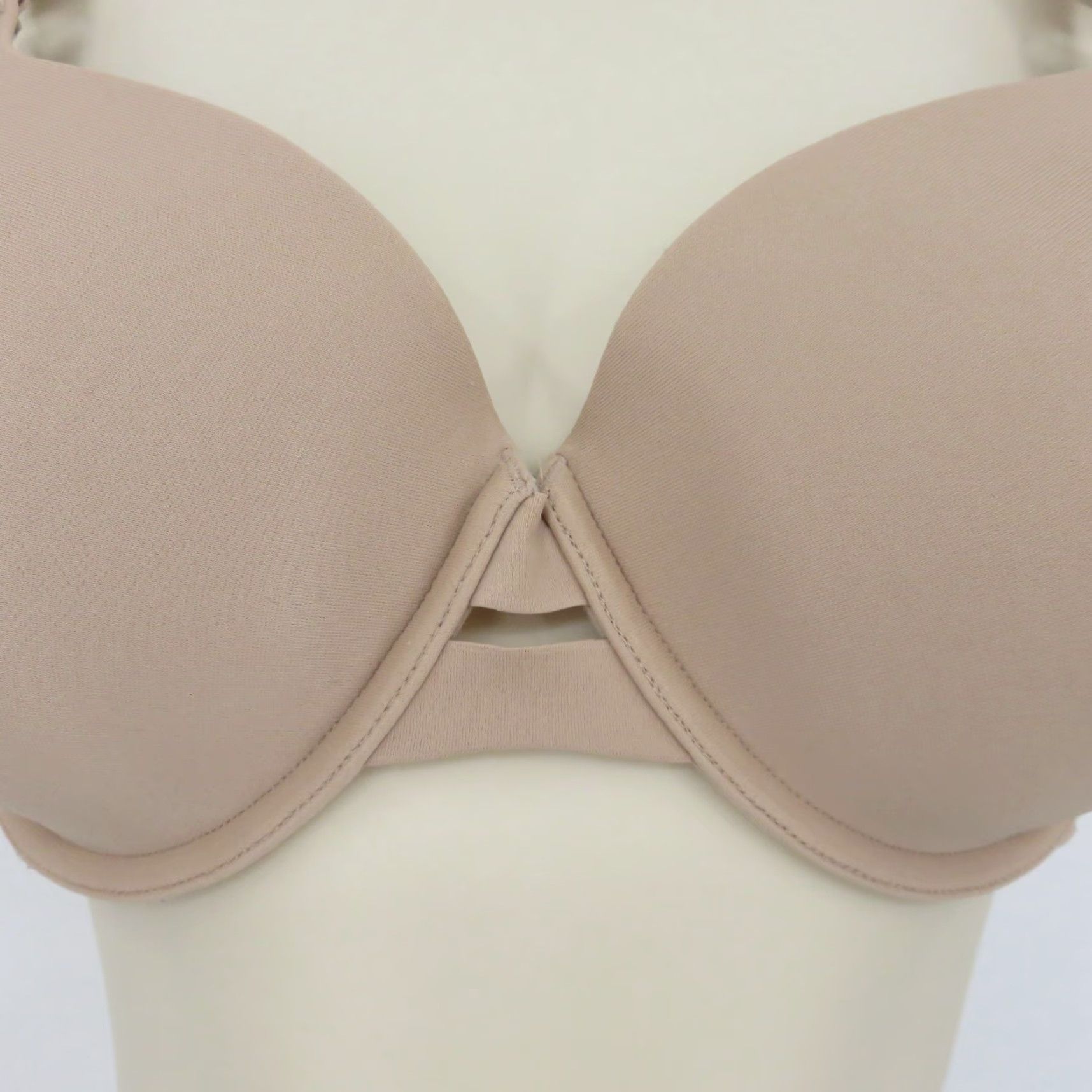 Vintage Warners 38C 01356 No Side Effects Full Coverage Underwire Bra Solid Beige Lined Size ONE SIZE - 4 Thumbnail
