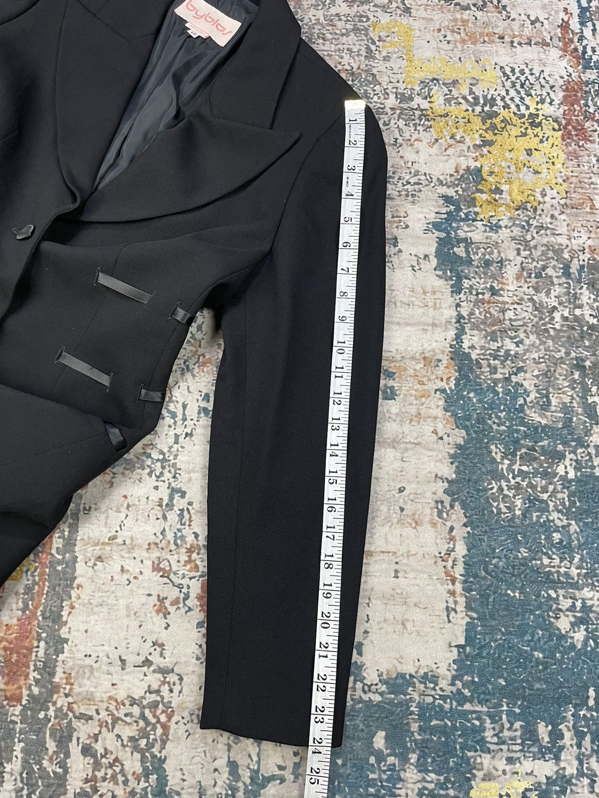 Byblos Byblos Italy Waist Ribbon Avant Garde Power Blazer Size S / US 4 / IT 40 - 11 Thumbnail