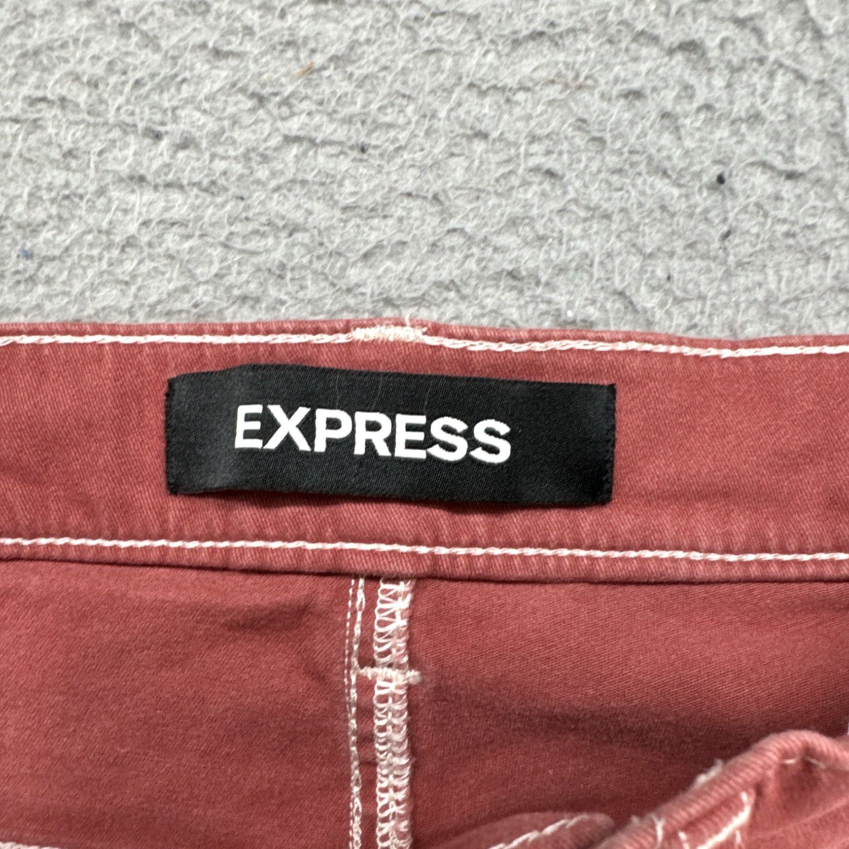 Express Express Women's Stretch High Rise Ankle Legging Jeans 6R Burnt Orange Denim Size 28" / US 6 / IT 42 - 4 Thumbnail