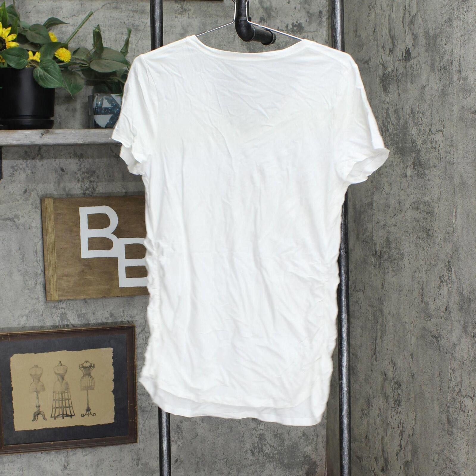 Designer Isabel Maternity By Ingrid & Isabel T-Shirt Tee White L Size L / US 10 / IT 46 - 2 Thumbnail