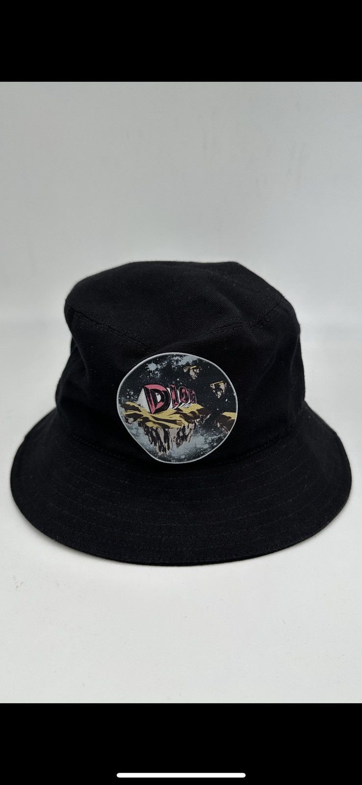 image of Dior Dune Logo Bucket Hat in Black, Men's