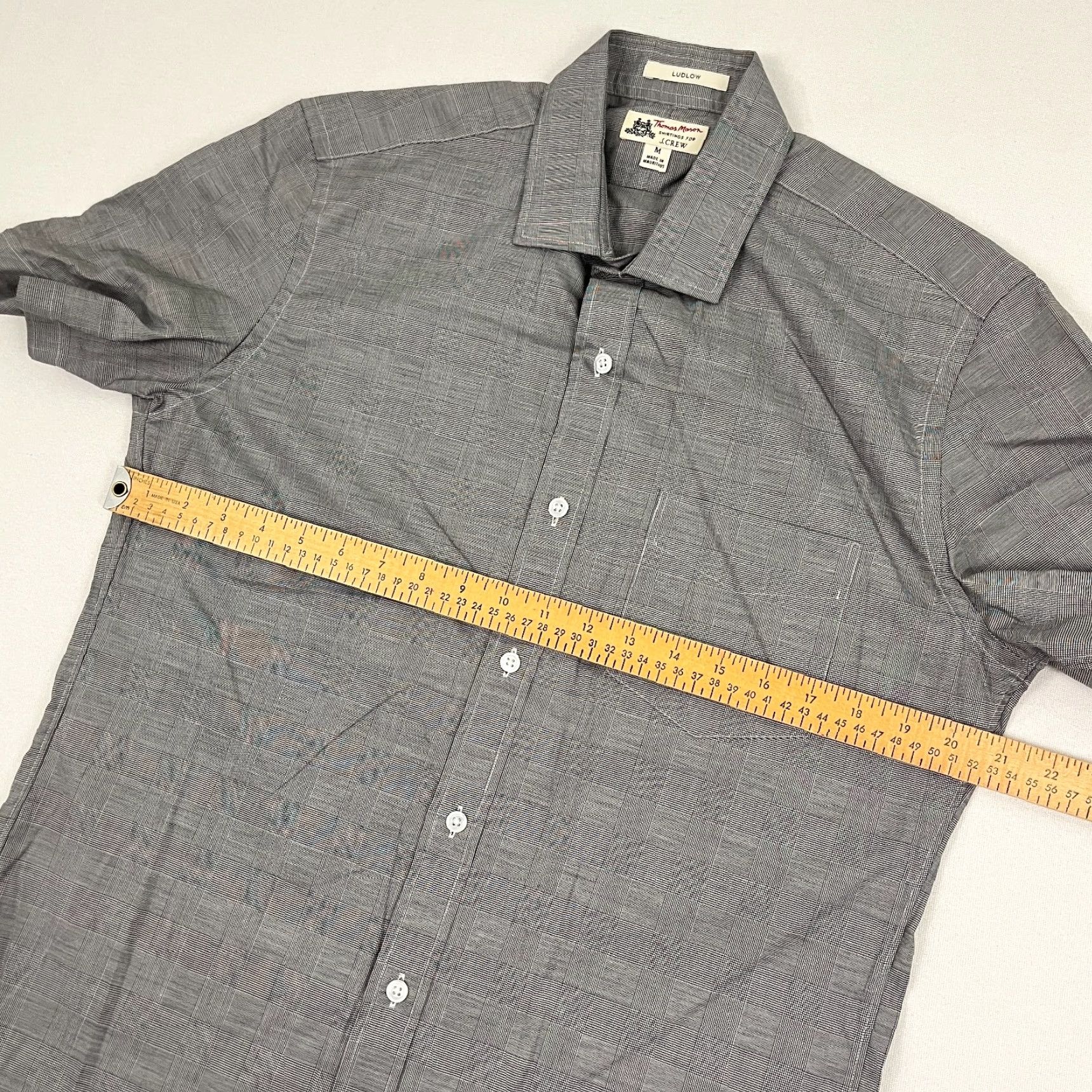 J.Crew J.CREW Thomas Mason Shirt Mens M Gray Glen Check Plaid Ludlow Button Up Casual Size US M / EU 48-50 / 2 - 4 Thumbnail