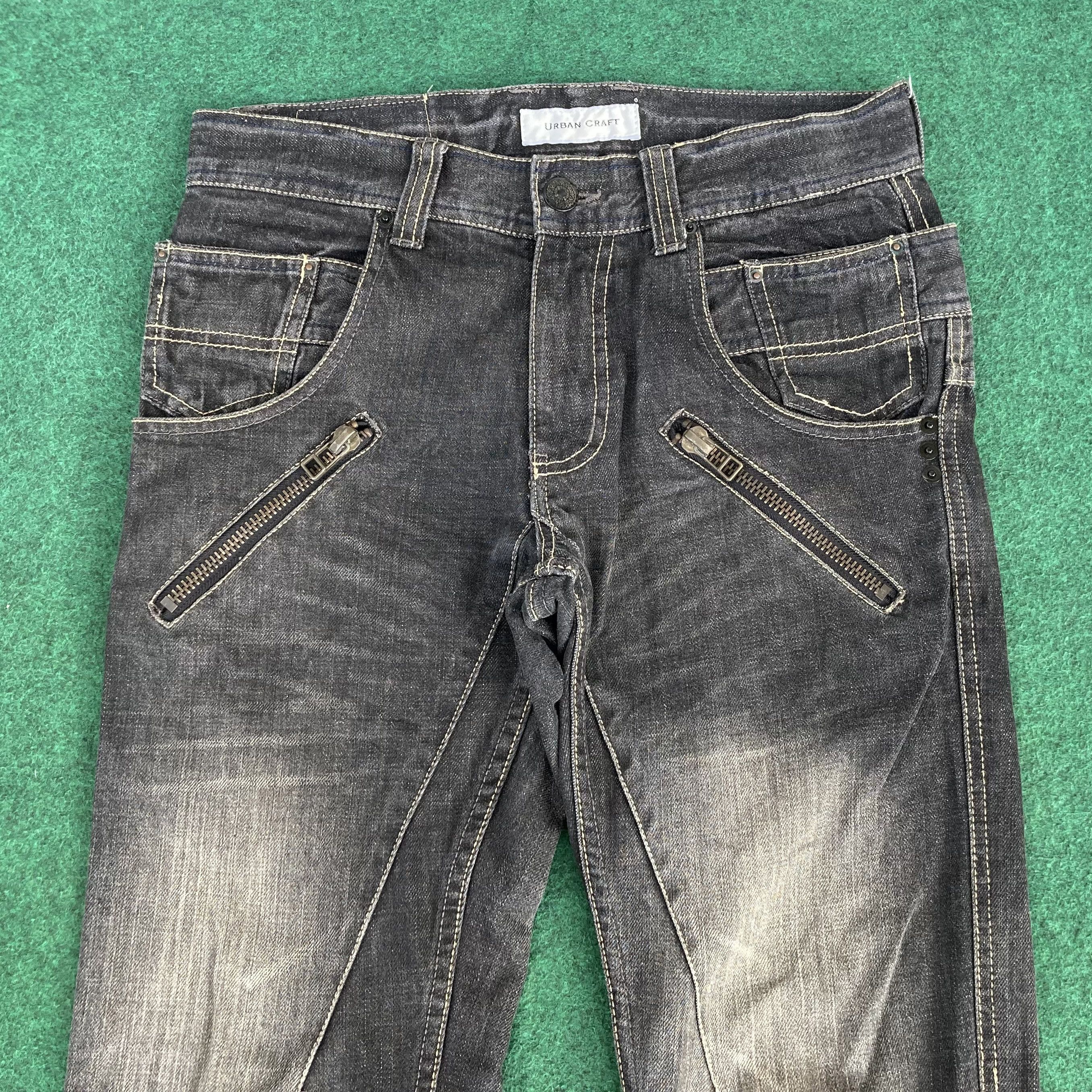 Japanese Brand 30x34 Urban Craft Trouser Flared Japanese Streetwear Jeans Size US 30 / EU 46 - 3 Thumbnail