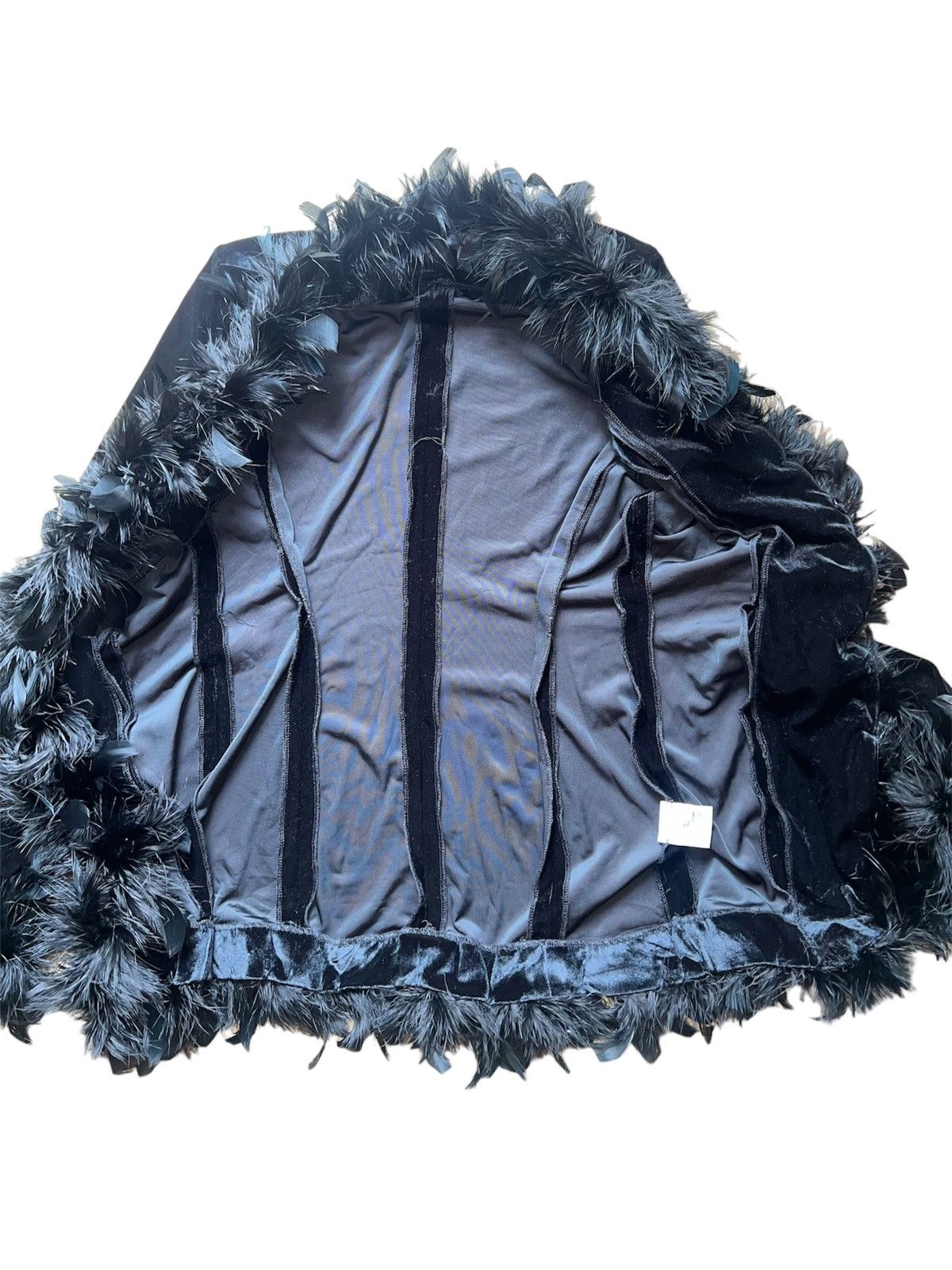 Japanese Brand Black velvet feather cardigan 🪶 Size M / US 6-8 / IT 42-44 - 9 Thumbnail