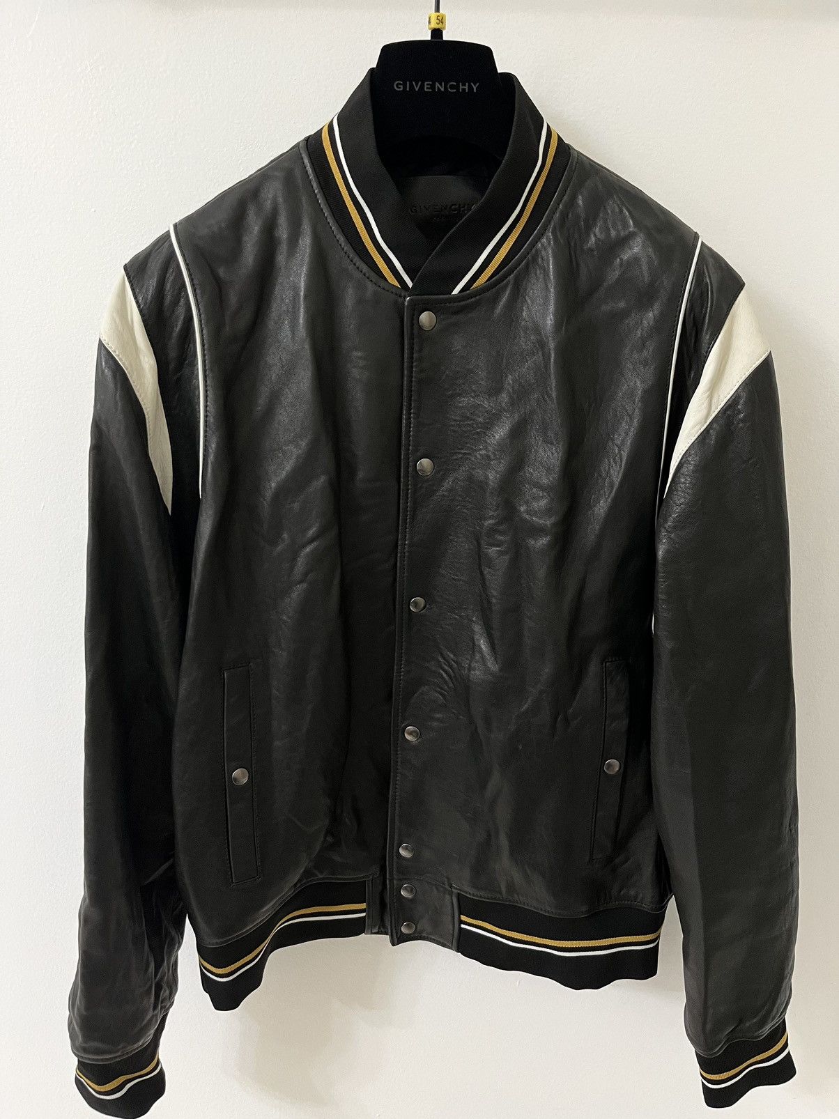 Givenchy Amazing! Monogram 4G $5k Varsity Teddy Leather Bomber Jacket Size US L / EU 52-54 / 3 - 2 Thumbnail