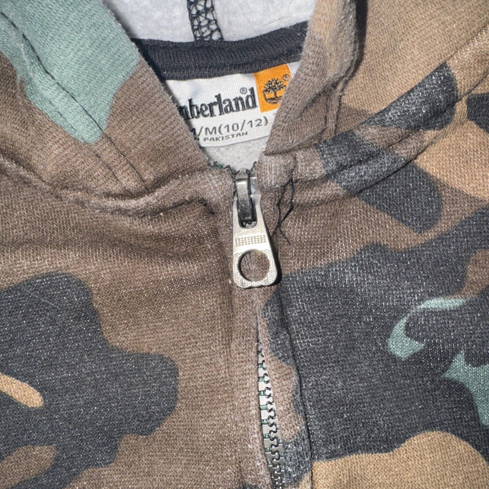 Japanese Brand × Timberland × Vintage Timberland Camo Full Zip Kids M 10/12 17x22 Adult XS Y2K Size US XS / EU 42 / 0 - 5 Thumbnail