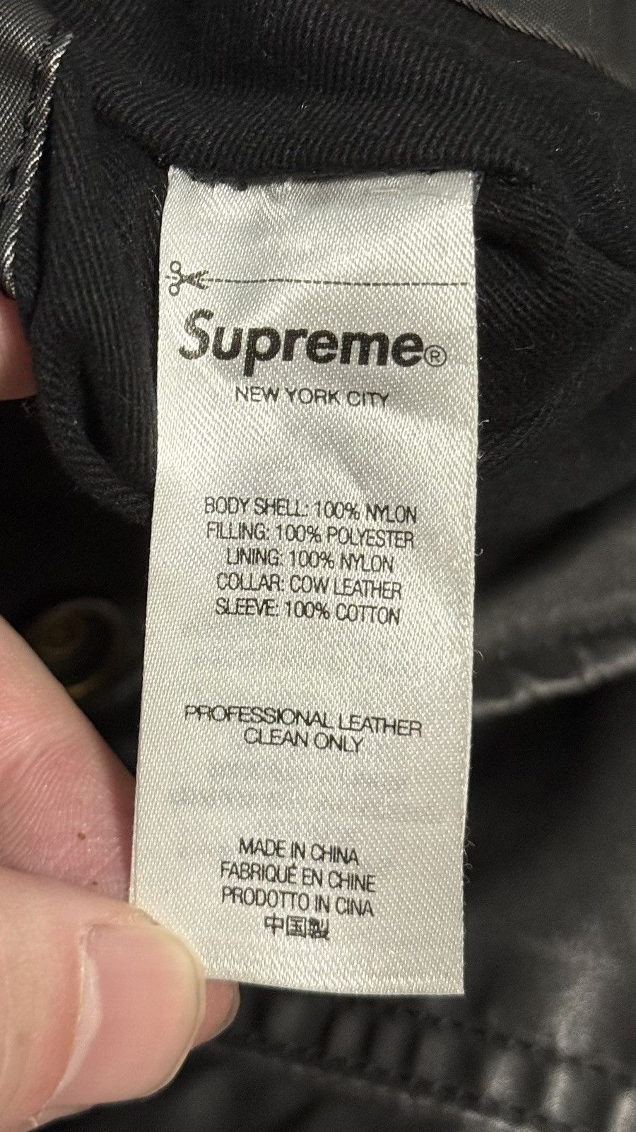 Supreme Supreme 23ss denim sleeve ma-1 Bomber Jacket Size US L / EU 52-54 / 3 - 6 Thumbnail