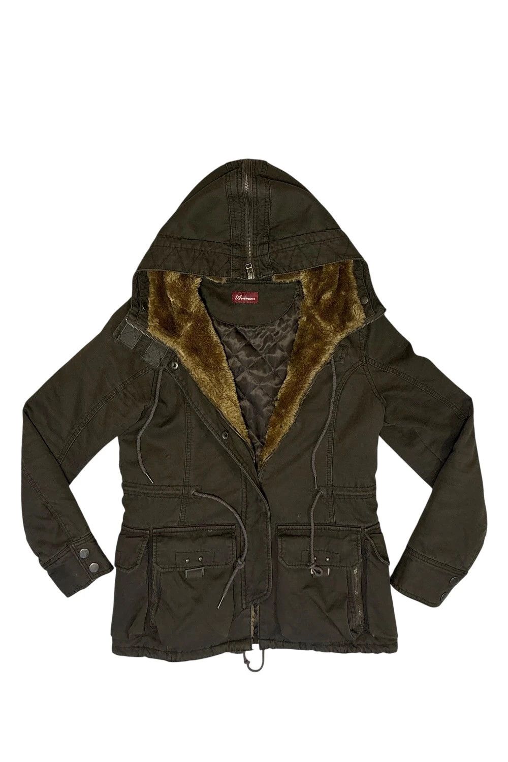 Avirex Avirex boa lined khaki utility mod coat w split hood Size US S / EU 44-46 / 1 - 1 Thumbnail
