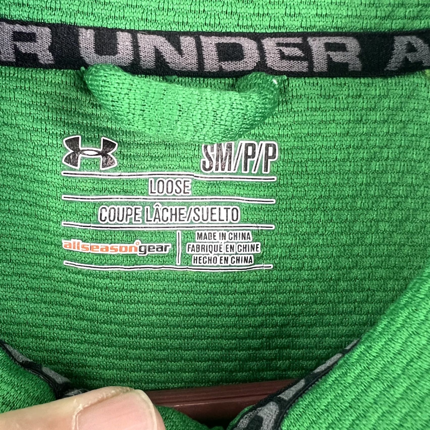 Under Armour Under Armour Mens Green Long Sleeves 1/4 Zip Loose All Season Gear T Shirt Sz S Size US S / EU 44-46 / 1 - 6 Thumbnail