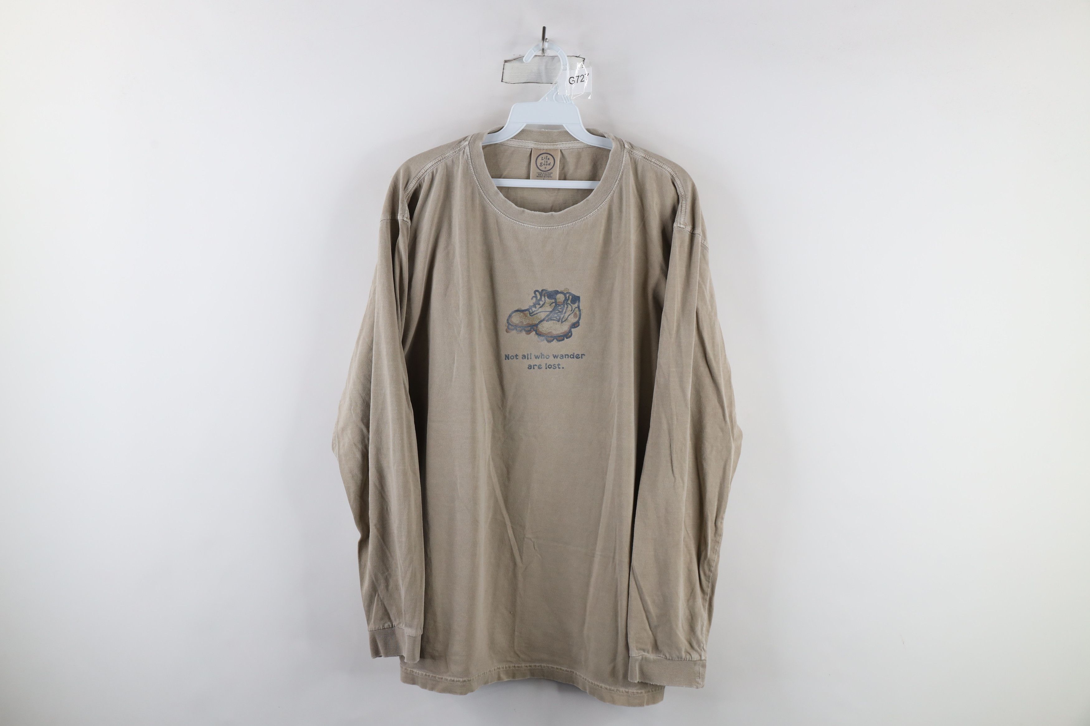 Life is Good × Vintage Vintage Life Is Good Who Wander Are Lost Long Sleeve T-Shirt Size US L / EU 52-54 / 3 - 1 Thumbnail