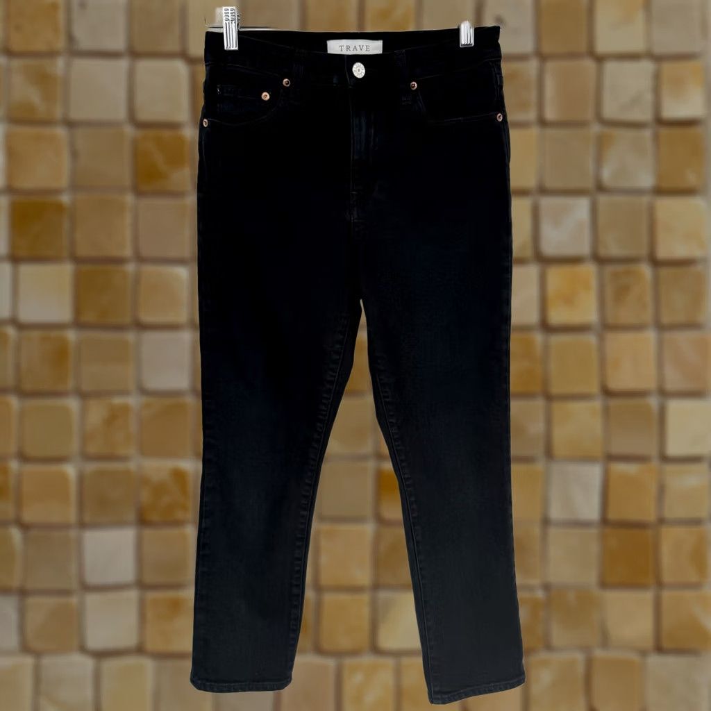 Vintage VINTAGE Trave Jeans Slim 5-Pocket Denim Black 27x26 Womens mid rise 27 Black Jeans Womens 27 Mens? Size 27" / US 4 / IT 40 - 1 Thumbnail