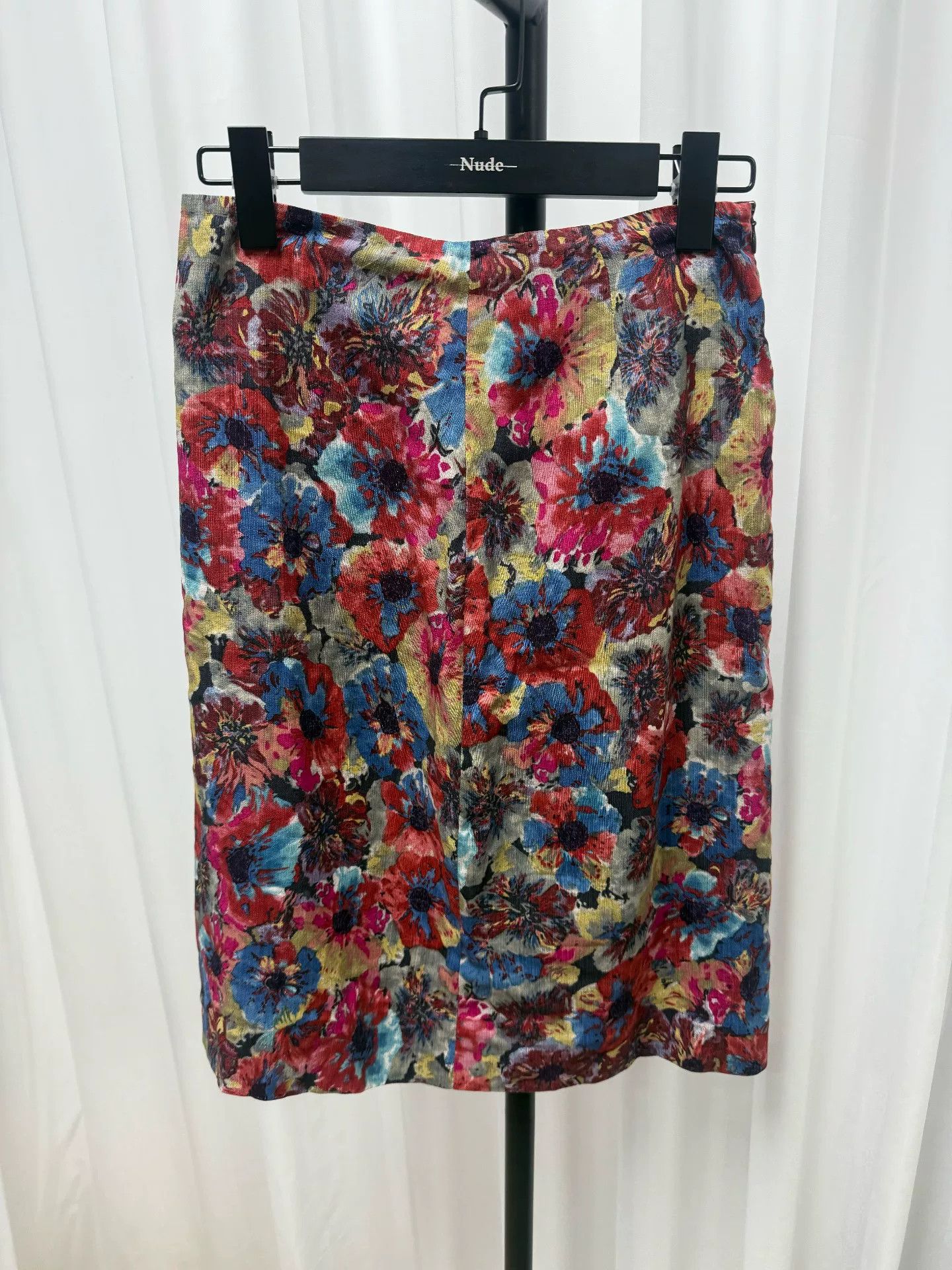 Dries Van Noten Dries van Noten Floral Oil Painting Skirt Size 38" / US 16 / IT 52 - 1 Thumbnail