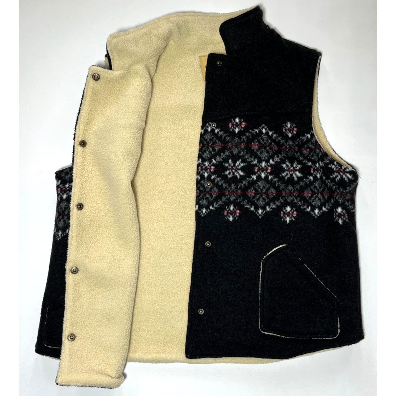 Vintage VINTAGE Upcountry Shirt Women's Vest XL Black Snap-On Pockets Outdoor 90s Mens Womens Girls Size XL / US 12-14 / IT 48-50 - 4 Thumbnail