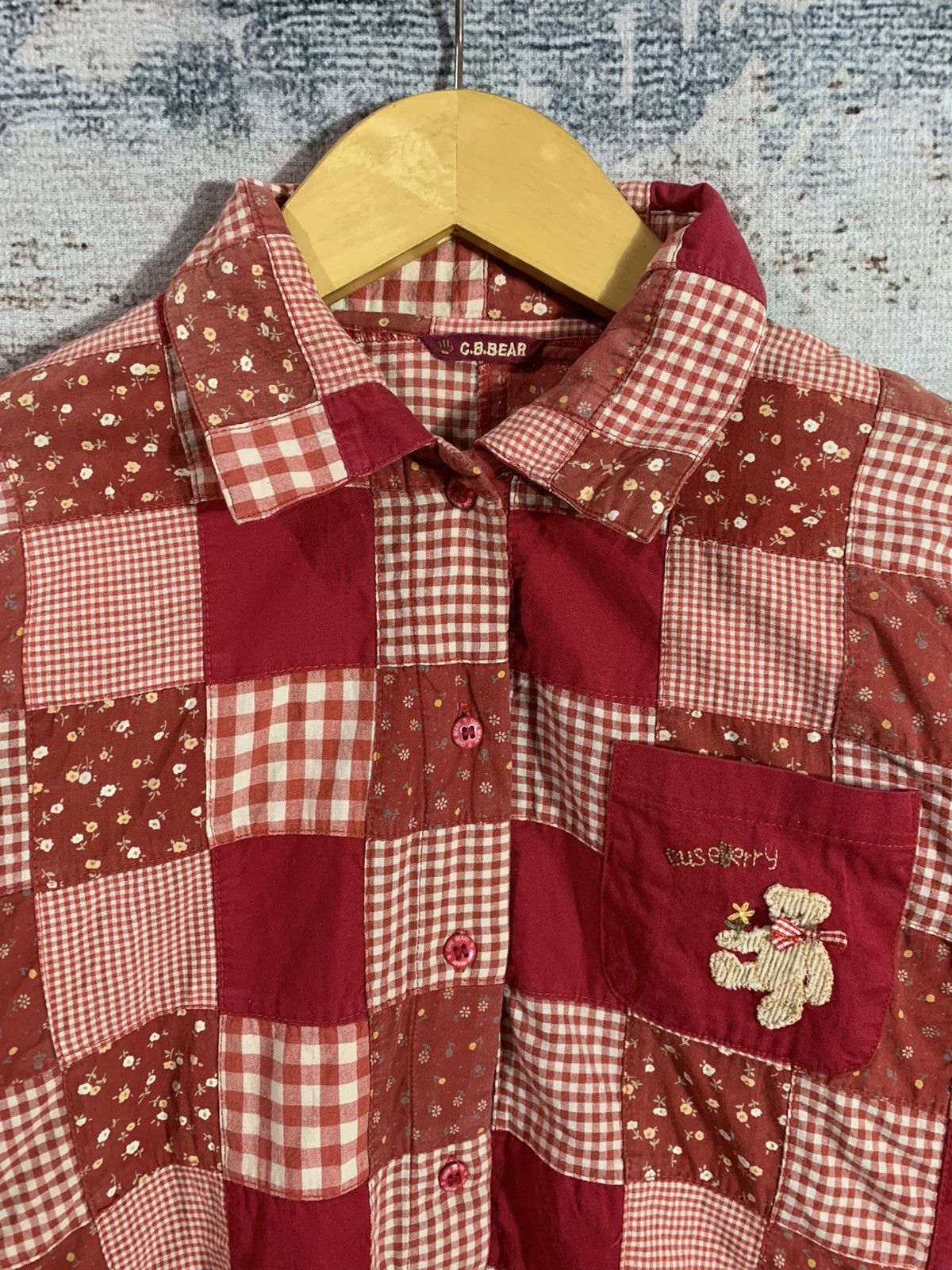 Issey Miyake 💥BINDING OFFER💥Japan Undefined Patchwork Bears Shirt Size US M / EU 48-50 / 2 - 3 Thumbnail