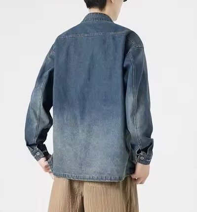 Japanese Brand Retro Chinese Style Button Denim Jacket Size US M / EU 48-50 / 2 - 2 Thumbnail